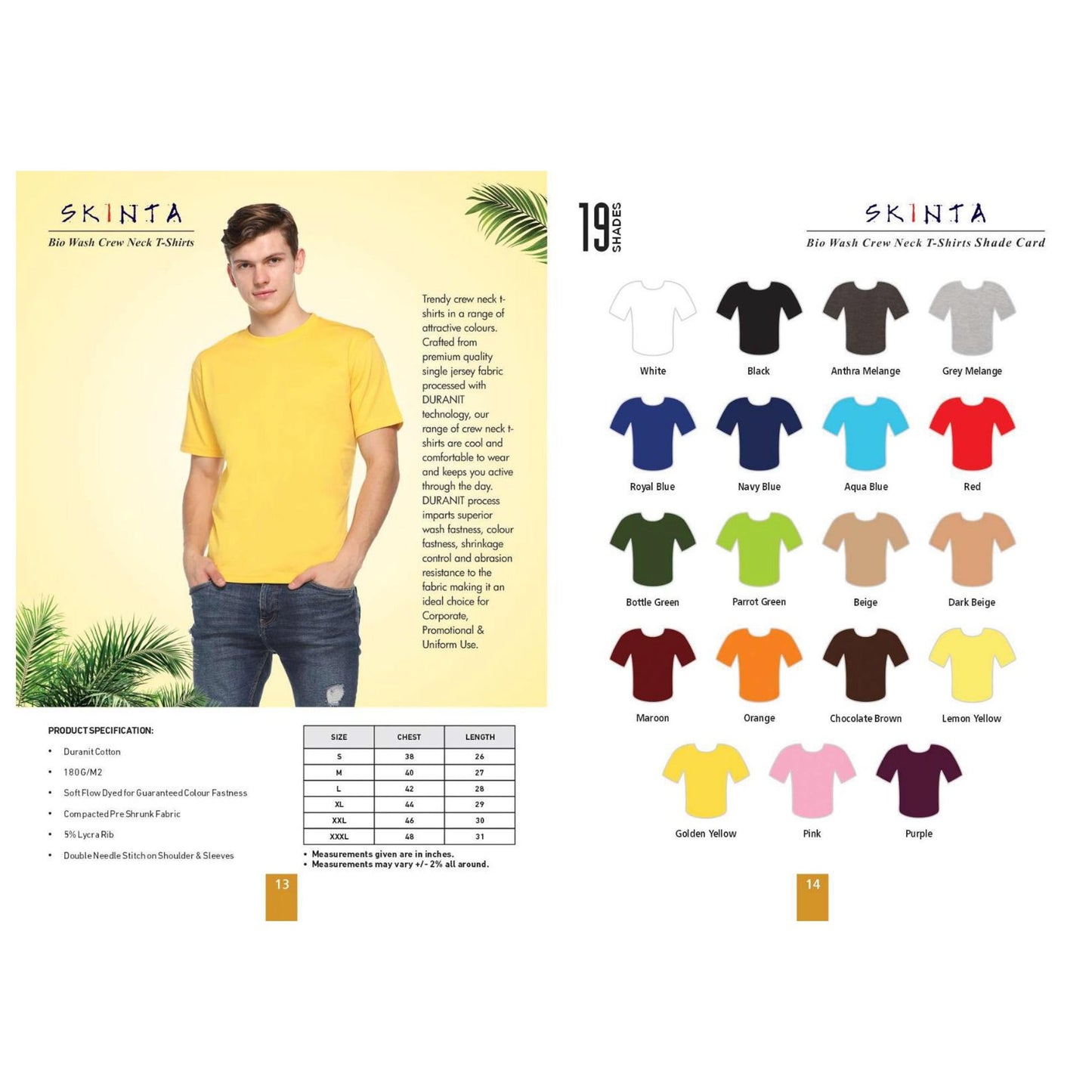 SKINTA - ROUND NECK T SHIRT MARSH Corporate gifts