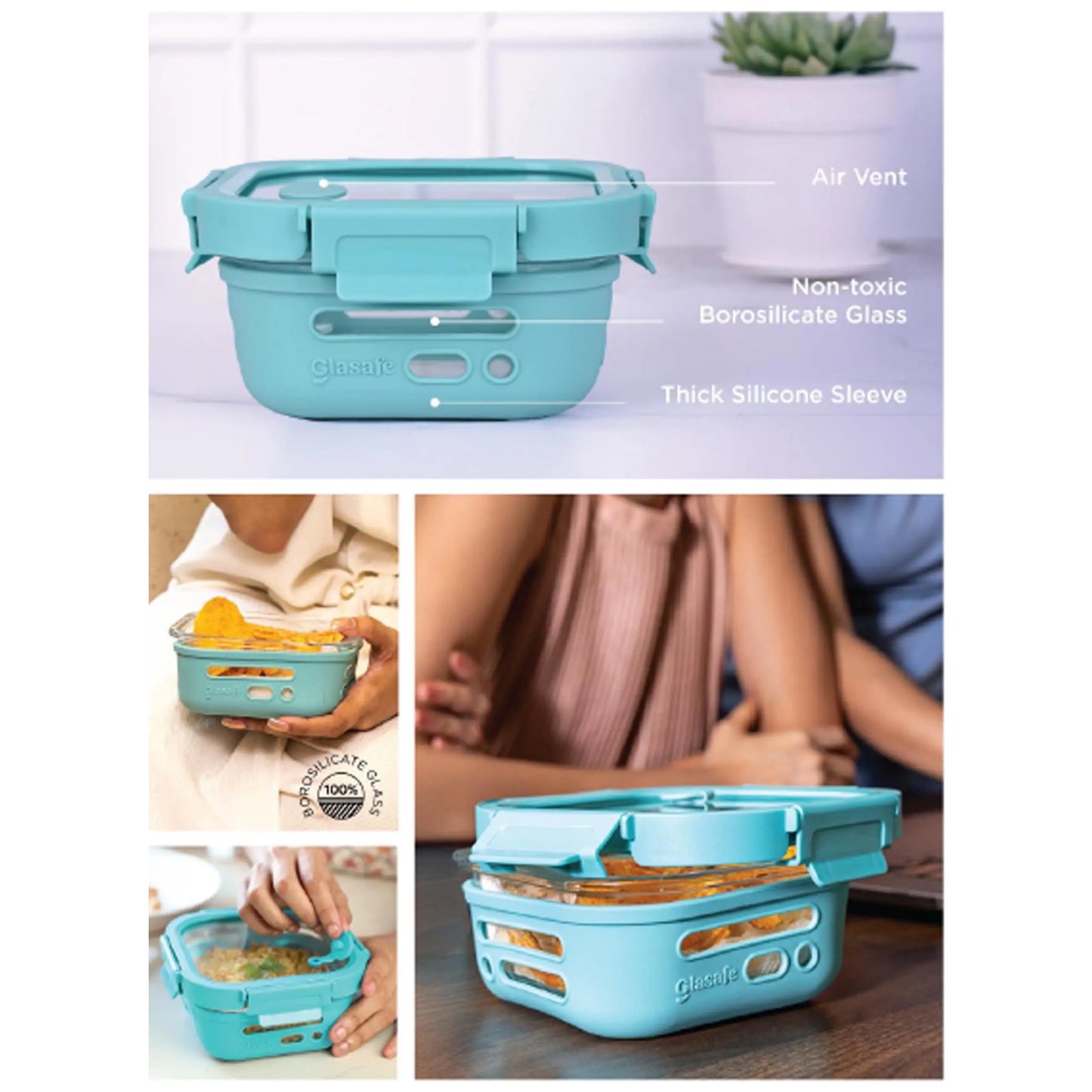 GLASAFE - FRESH GRIP TIFFEN - LUNCH BOX MARSH Corporate gifts