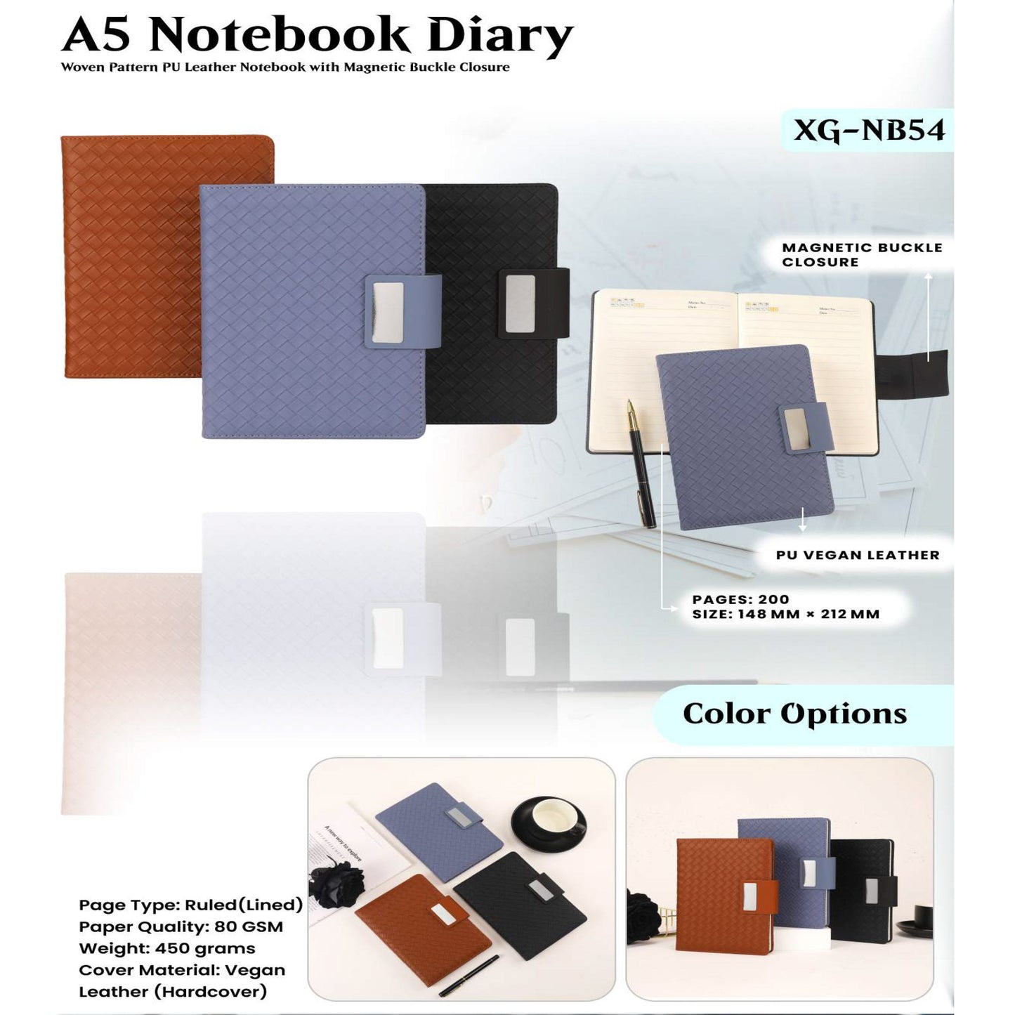 A5 Notebook Diary XG - NB54 MARSH Corporate gifts