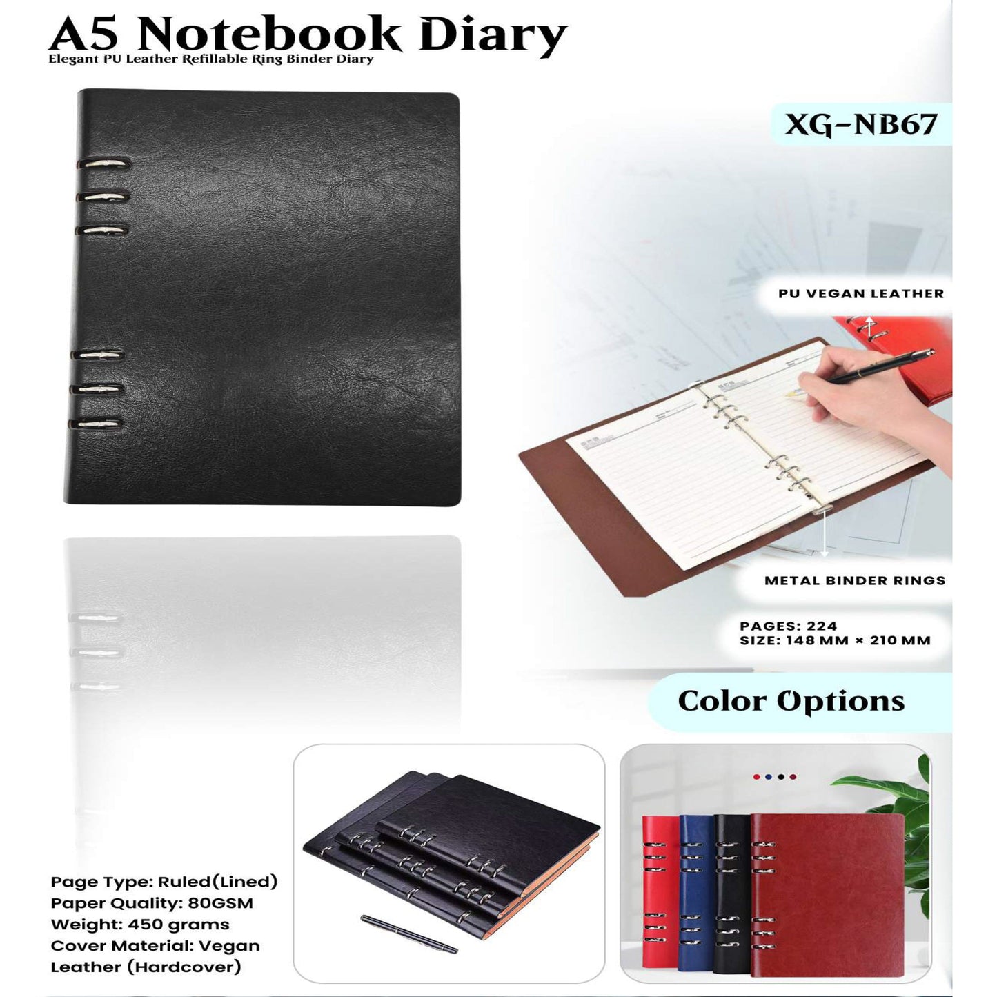 A5 Notebook Diary XG - NB67 MARSH Corporate gifts