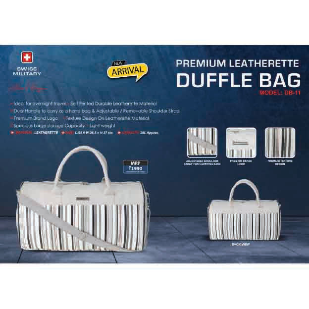 SWISS MILITARY - DUFFLE BAG -DB11 MARSH Corporate gifts