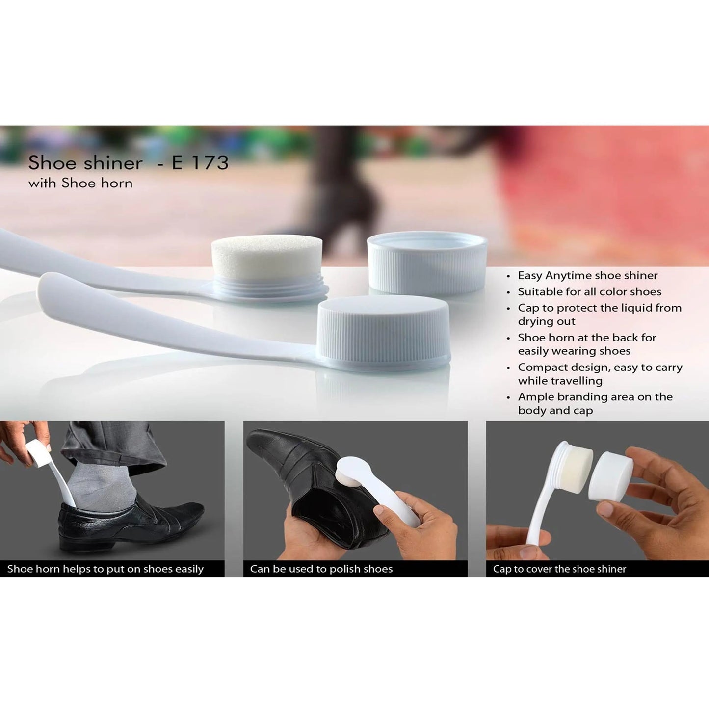Shoe shiner with Shoe horn - E 173 MARSH Corporate gifts