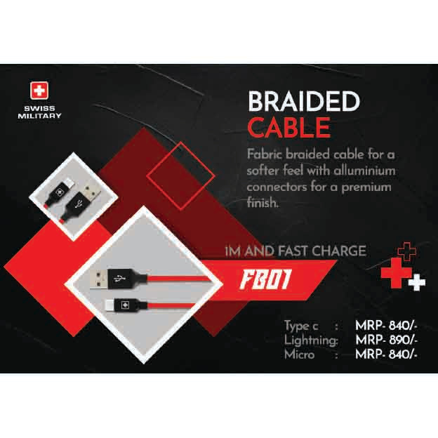 SWISS MILITARY - BRAIDED CABLE - FB01 MARSH Corporate gifts