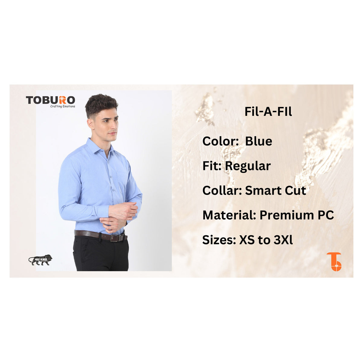 Toburo Fil-a-Fil Formal Shirt