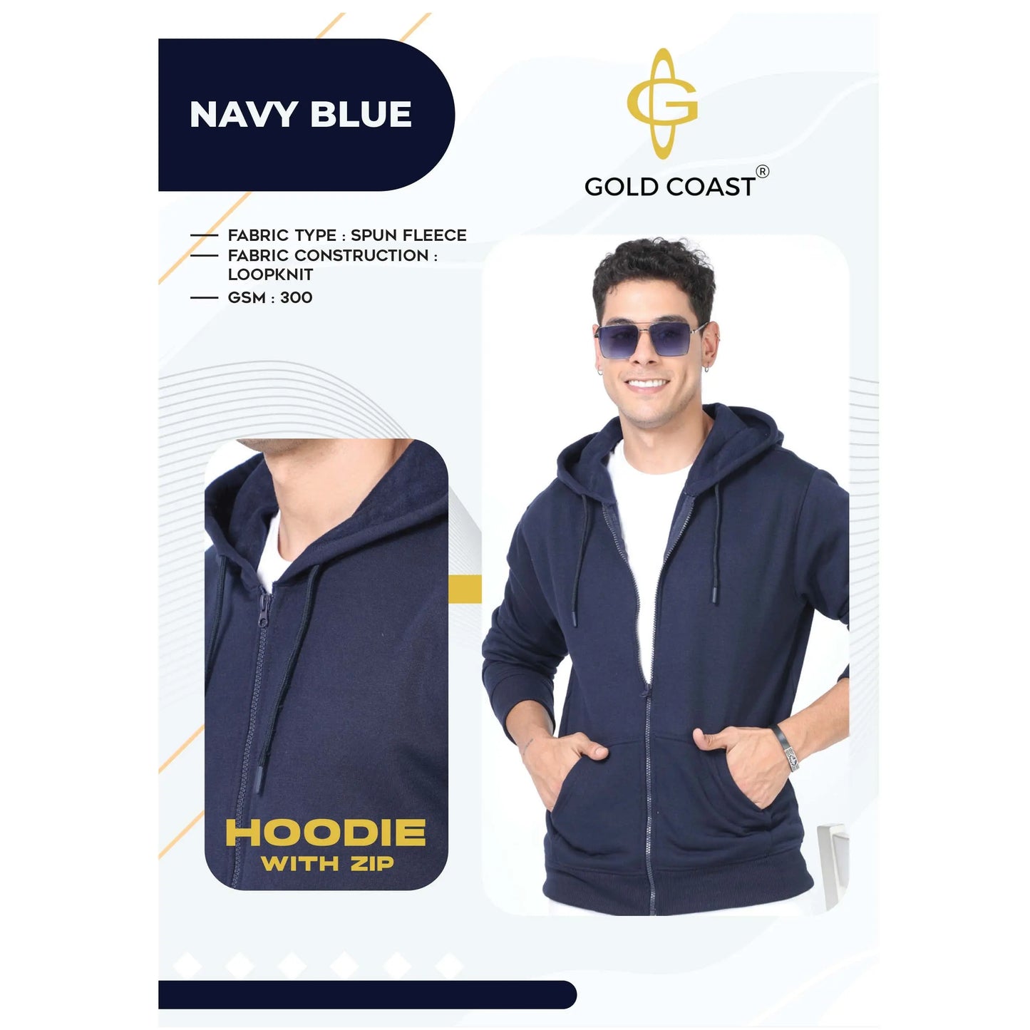 Glod Coast Hoodie With Zip MARSH Corporate gifts