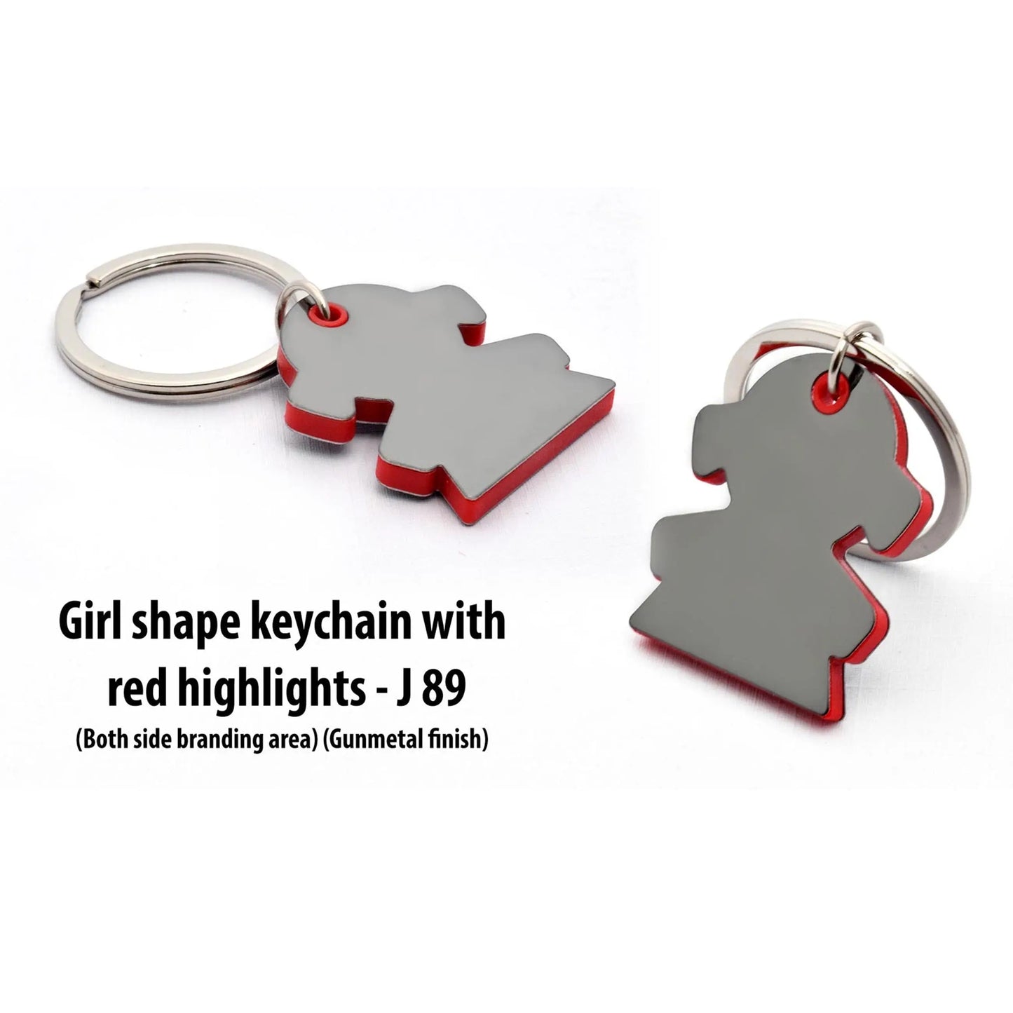 Girl shape keychain with highlights - J 89 MARSH Corporate gifts