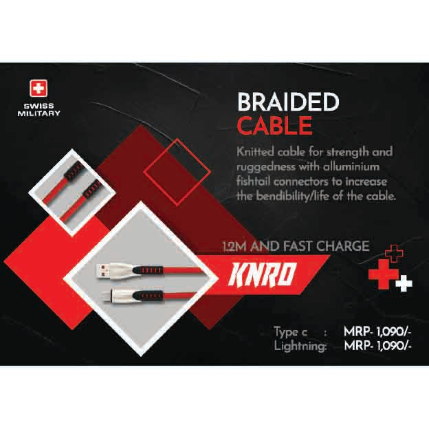SWISS MILITARY - BRAIDED CABLE - NYPKL MARSH Corporate gifts