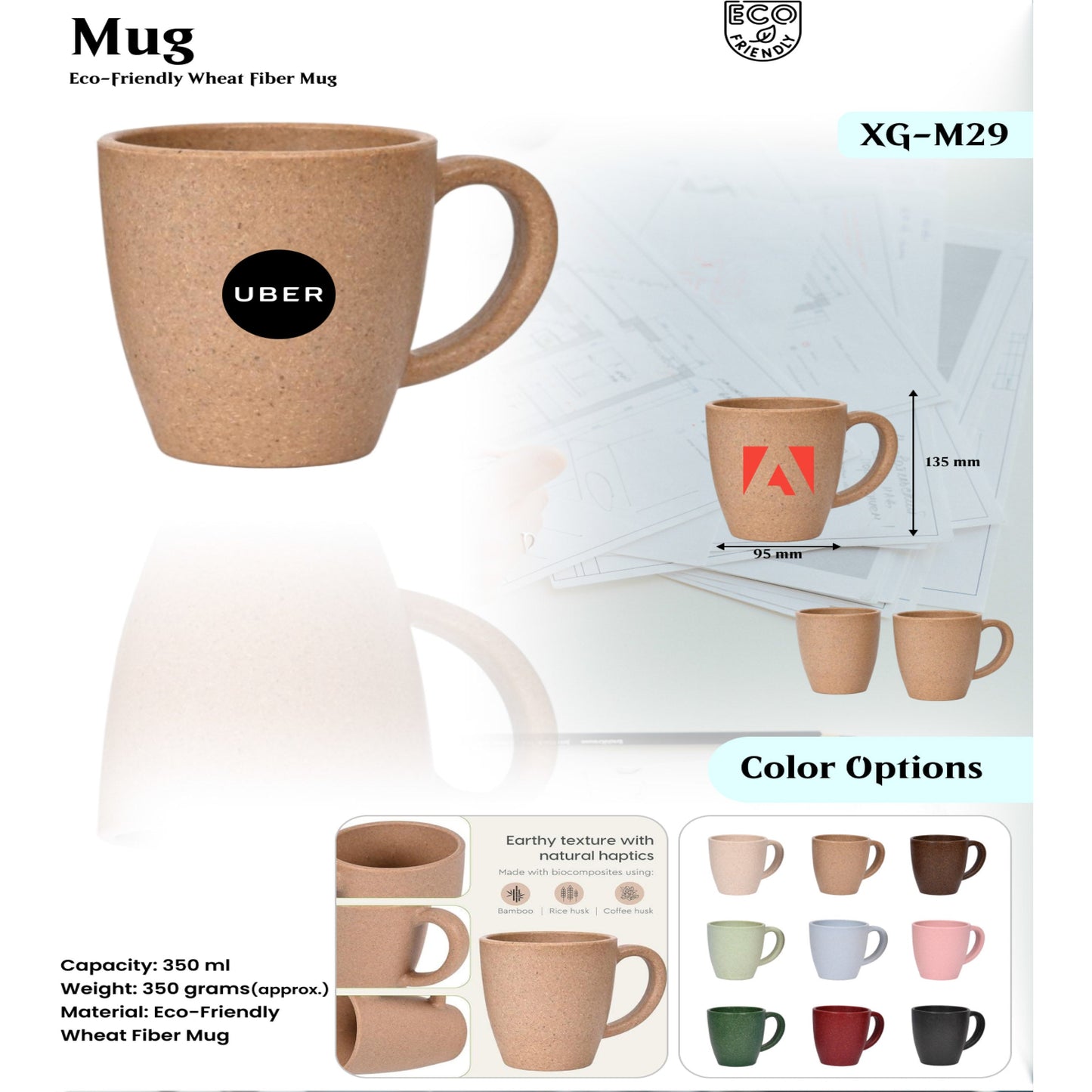 Wheat Fiber Mug XG - M29 MARSH Corporate gifts