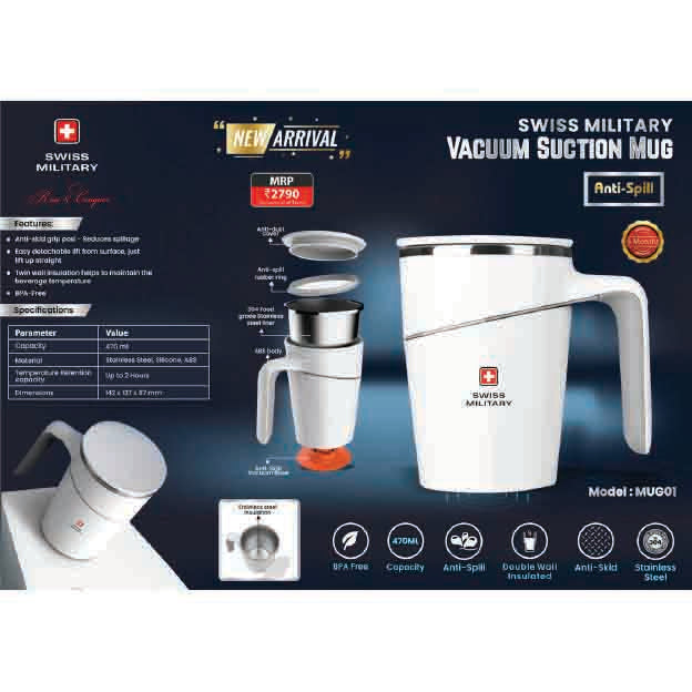 SWISS MILITARY - VACUUM FLASK - MUG01 MARSH Corporate gifts