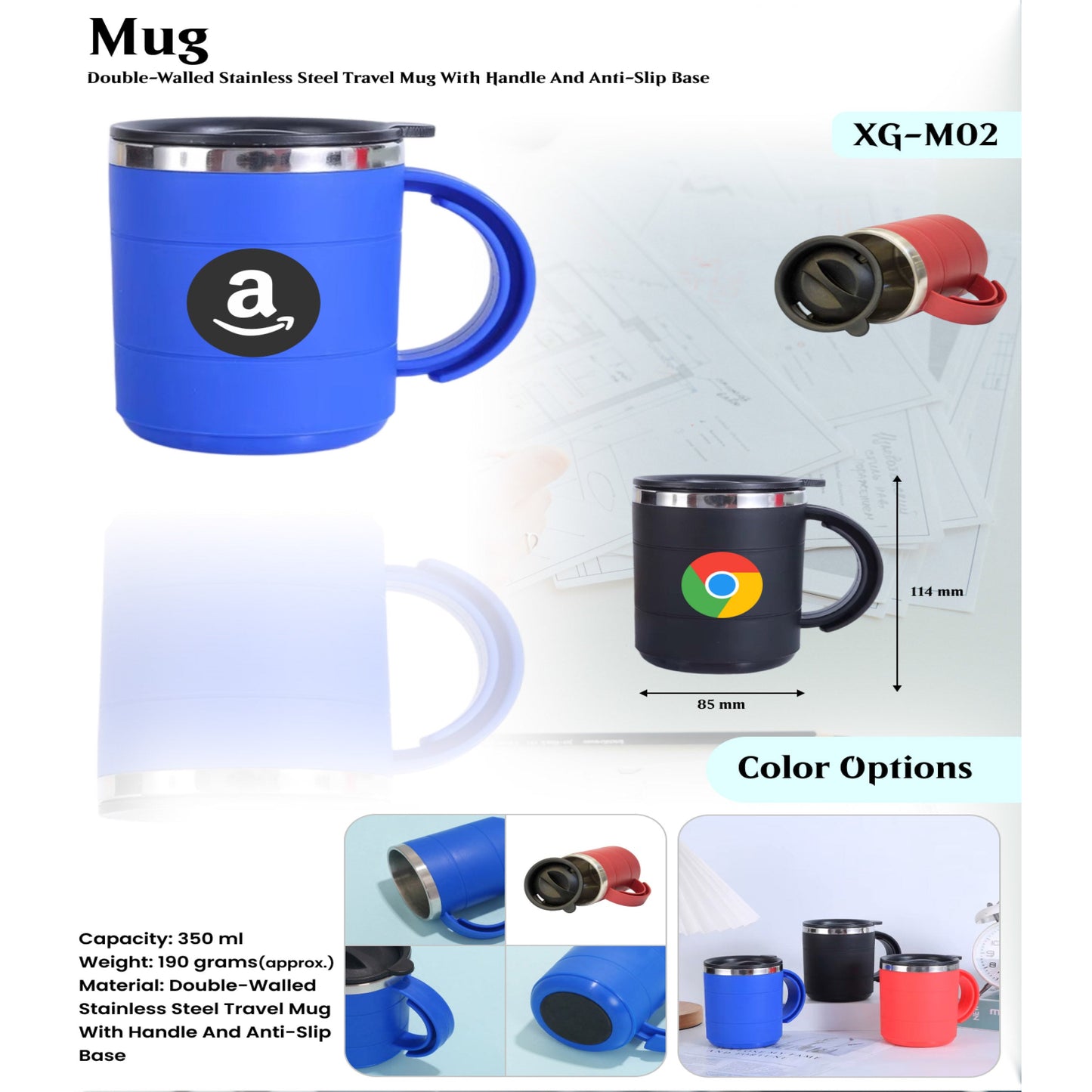 Double Wall Stainless Steel Mug XG - M02 MARSH Corporate gifts