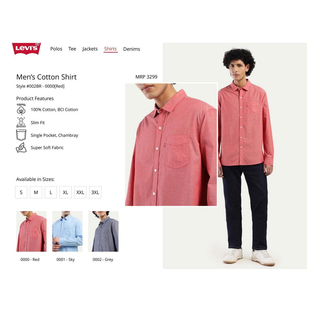 Levi's Cotton Shirt – Chambray
