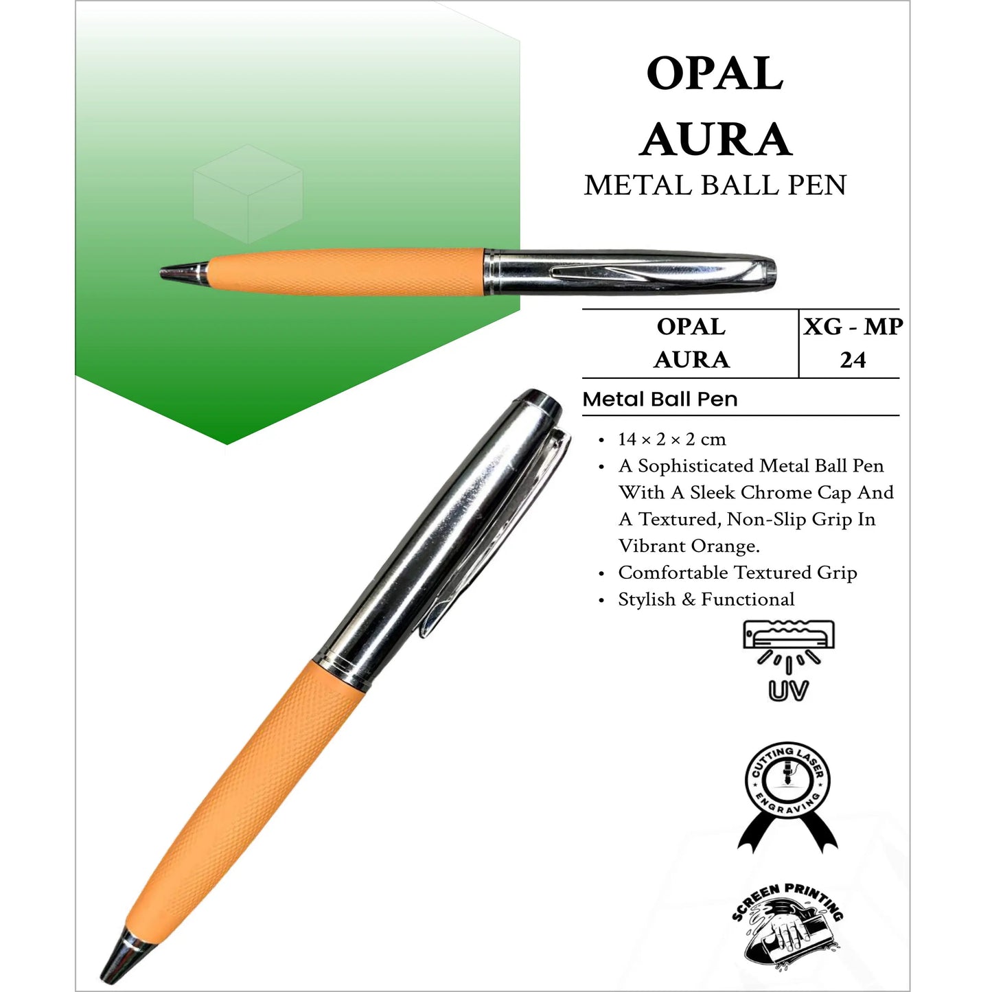 Opal Aura Metal Ball Pen XG -MP24 MARSH Corporate gifts