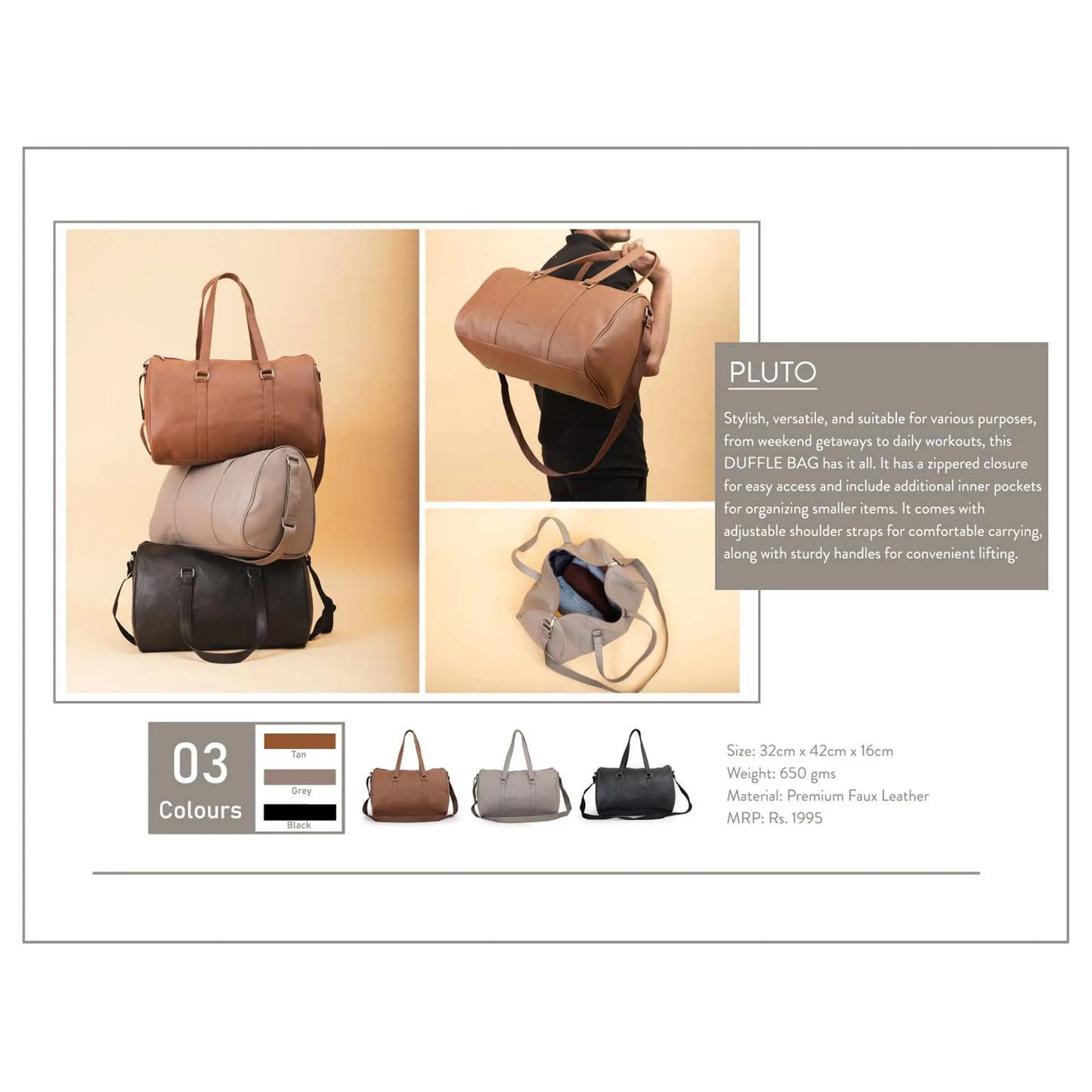 OBLIQUE - PLUTO - DUFFEL BAG MARSH Corporate gifts