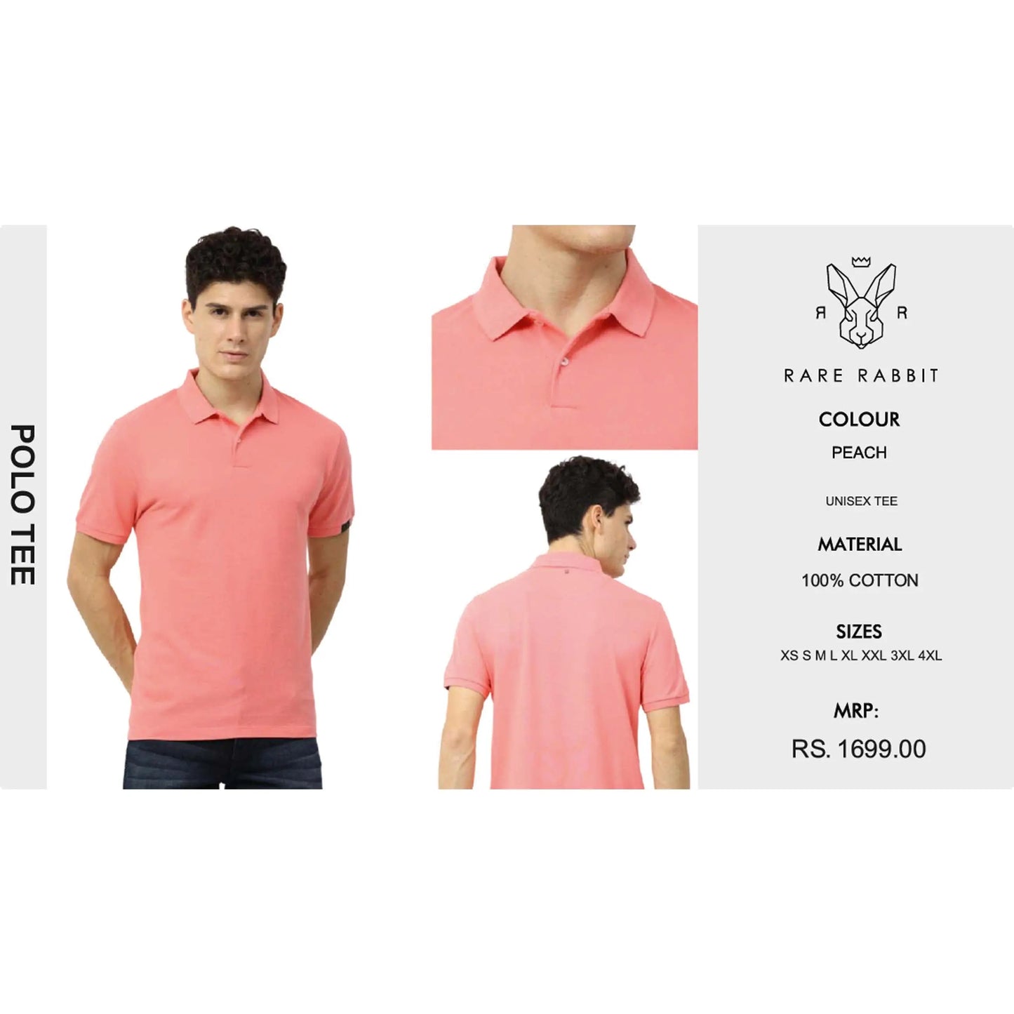 Rare Rabbit Polo T Shirt Cotton MARSH Corporate gifts
