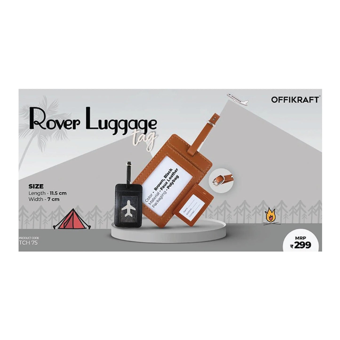 OFFIKRAFT - ROVER LUGGAGE TAG MARSH Corporate gifts