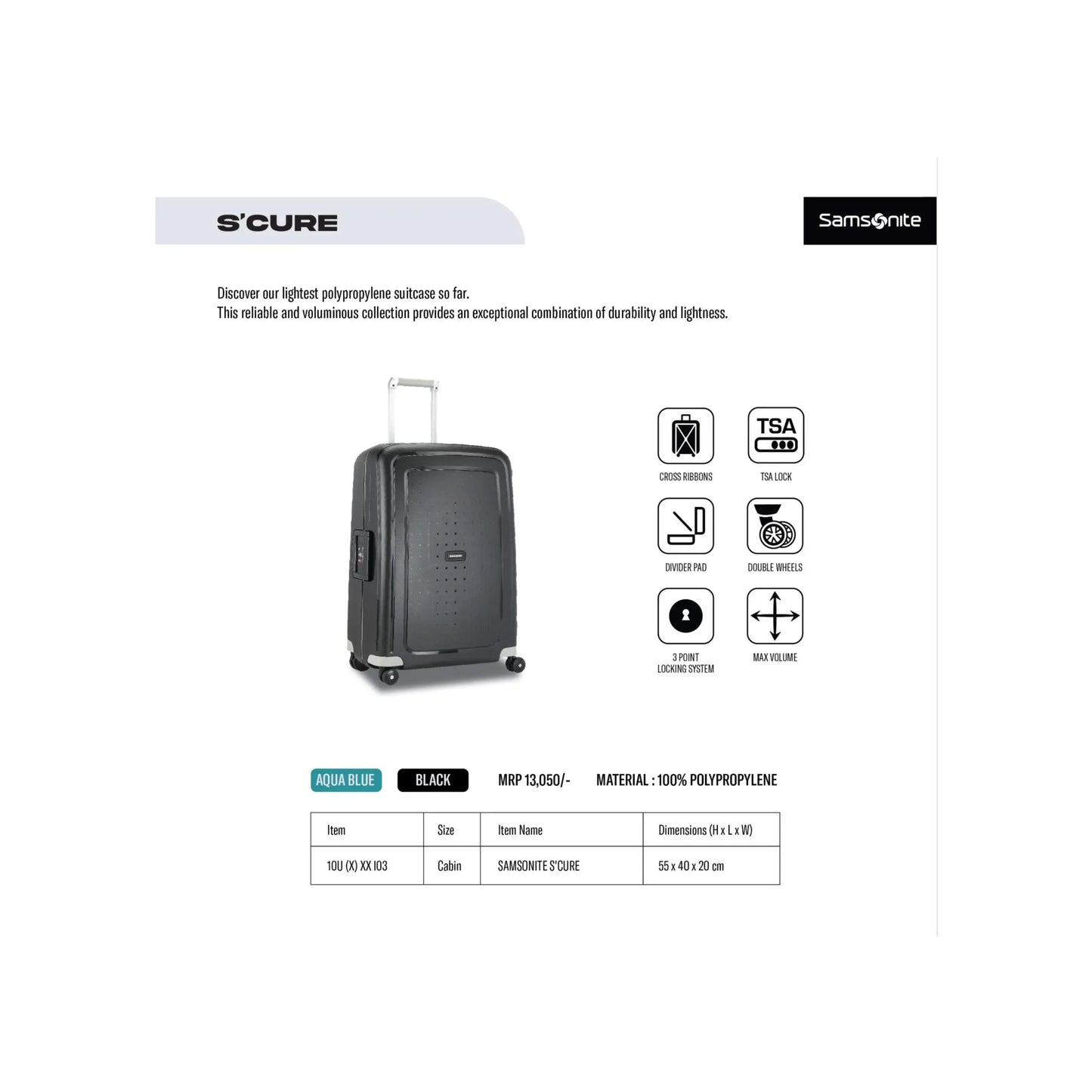 SAMSONITE - S ' CURE MARSH Corporate gifts
