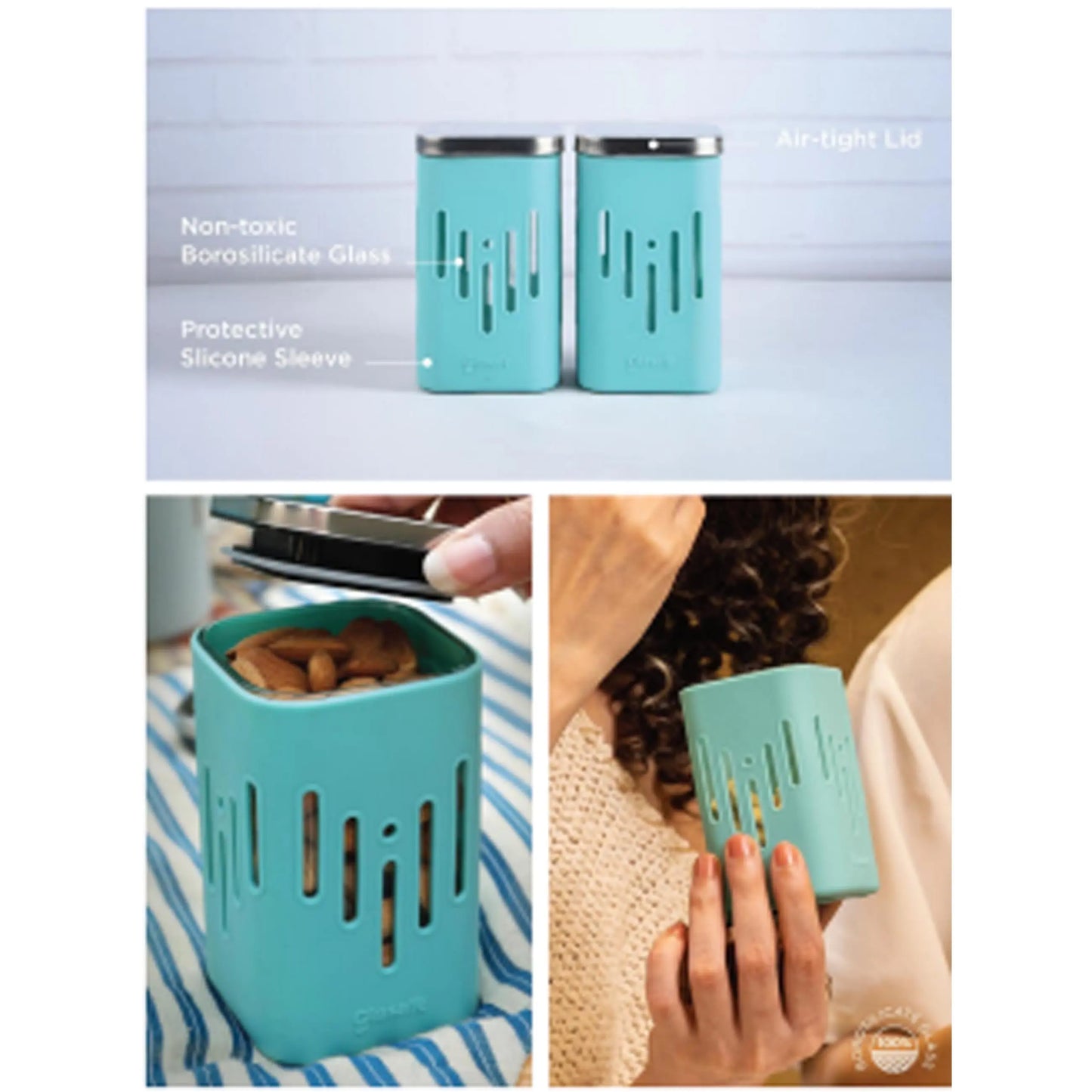 GLASAFE - DRINK 'N' SIP DRINKING GLASS - GLASS BOTTLE MARSH Corporate gifts
