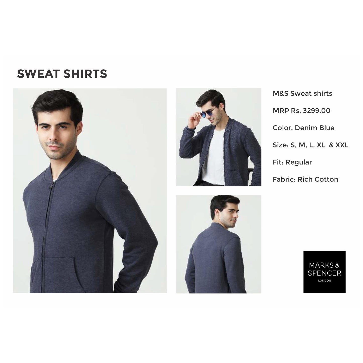 MARK & SPENCERS - SWEAT SHIRTS