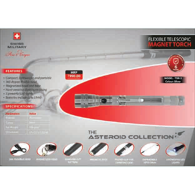SWISS MILITARY - MAGNET TORCH - TOR-3 MARSH Corporate gifts