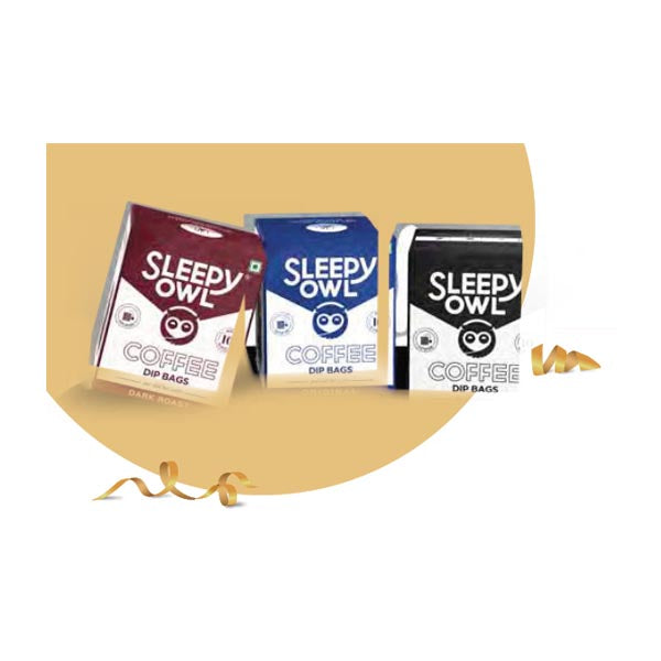 SLEEPY OWL COFFEE - The Best of Coffee Dip Bags MARSH Corporate gifts