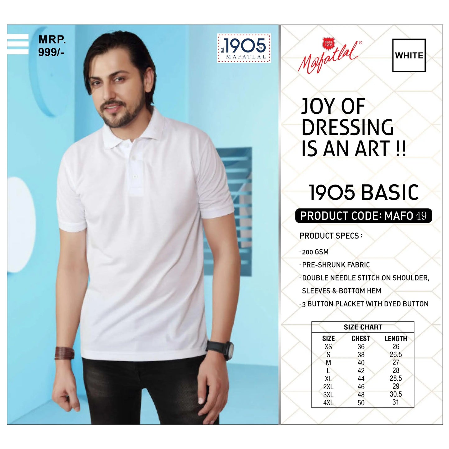 MAFATLAL - POLO-T-SHIRT-PLAIN MARSH Corporate gifts