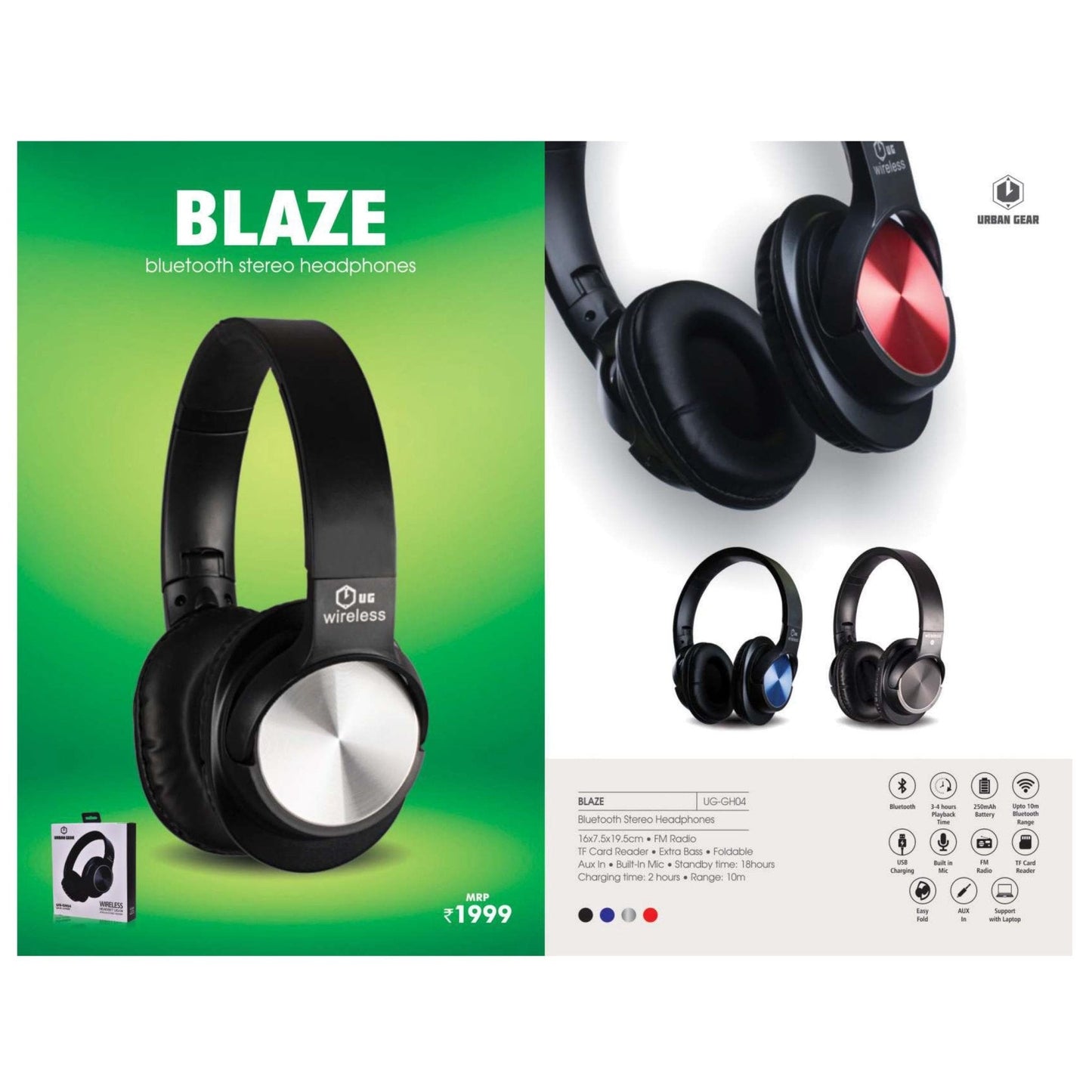 Bluetooth Stereo Headphone - UG-GH04 MARSH Corporate gifts
