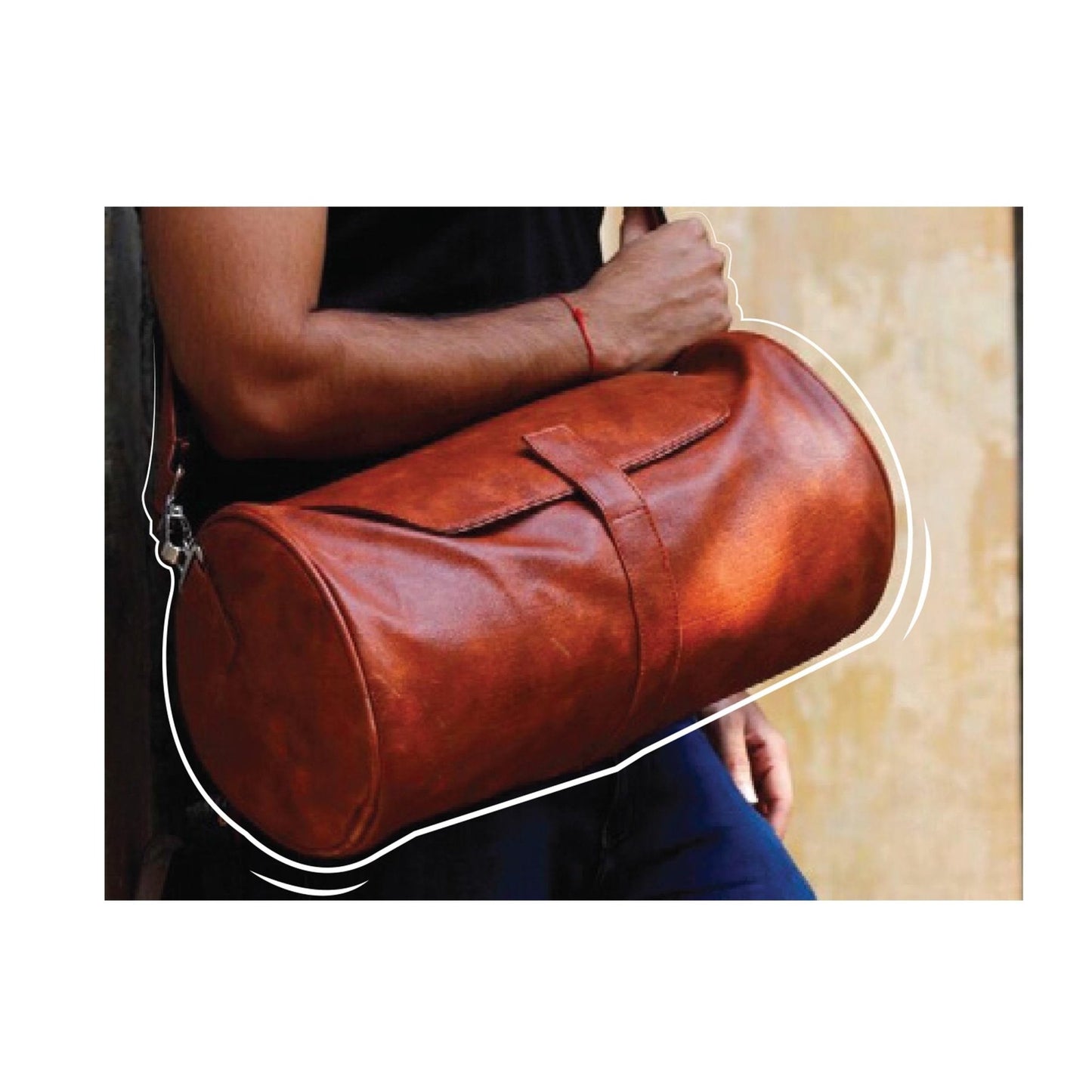 Brown Duffle Bag MARSH Stationery