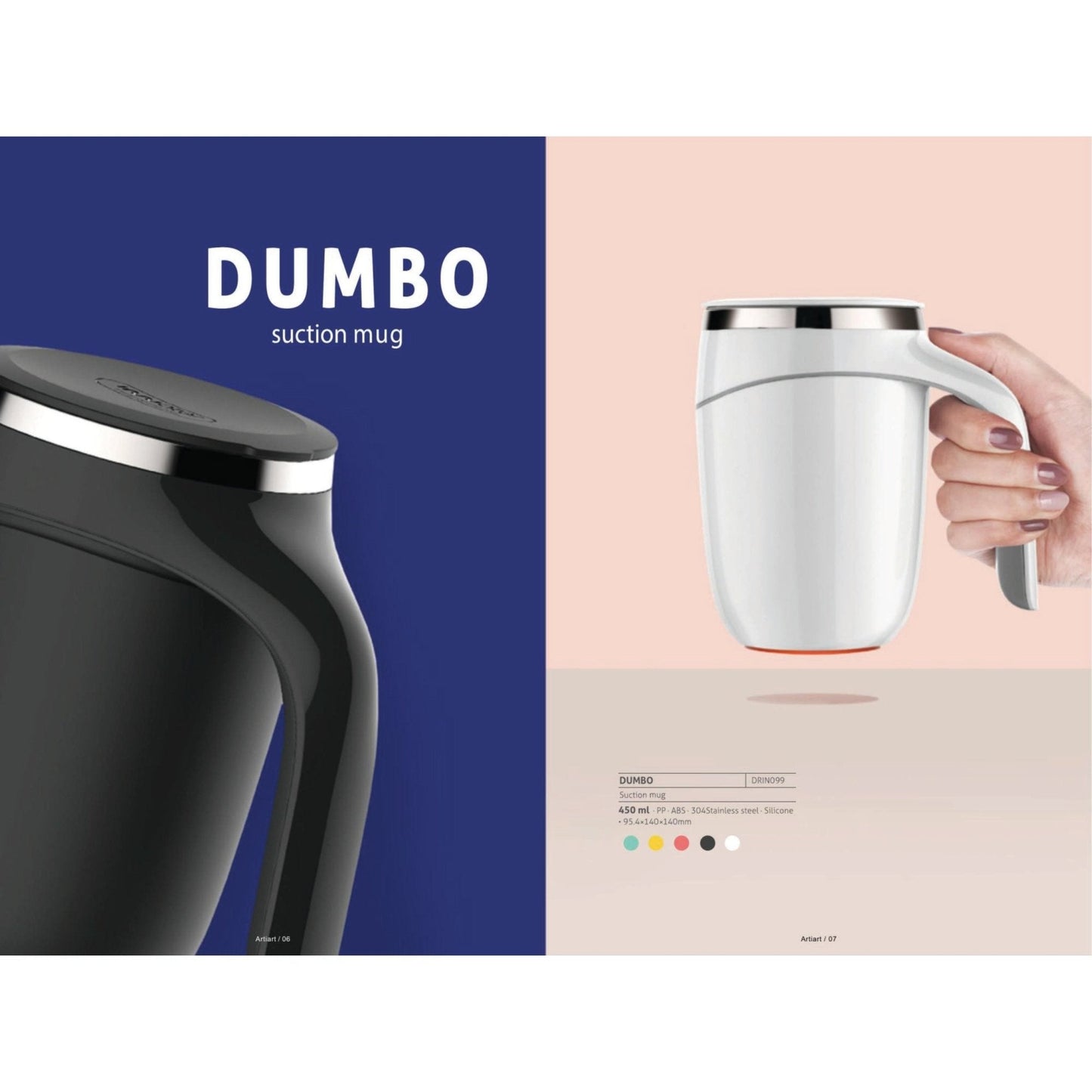 Dumbo Suction Mug No Fall Series - DRIN099 MARSH Corporate gifts