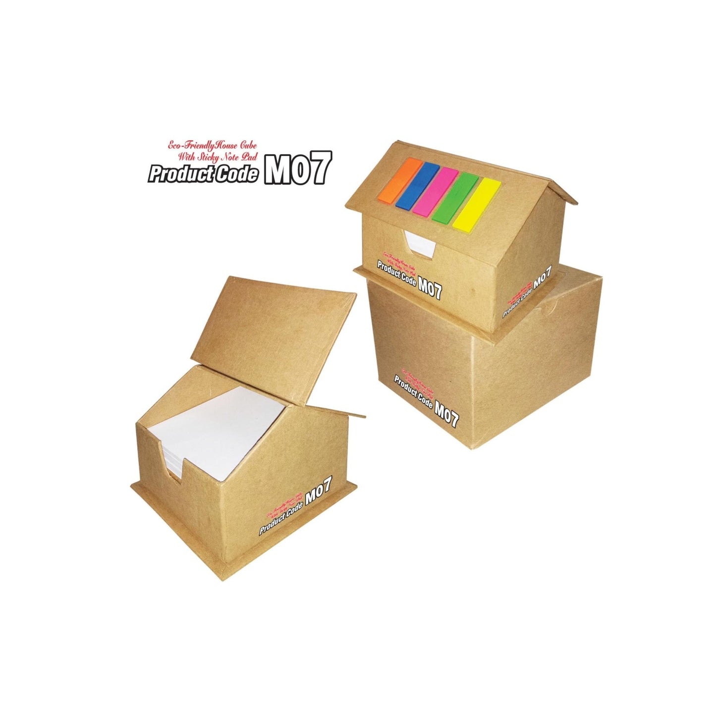 Eco-Friendly House Cube With Sticky Note Pad MARSH Stationery