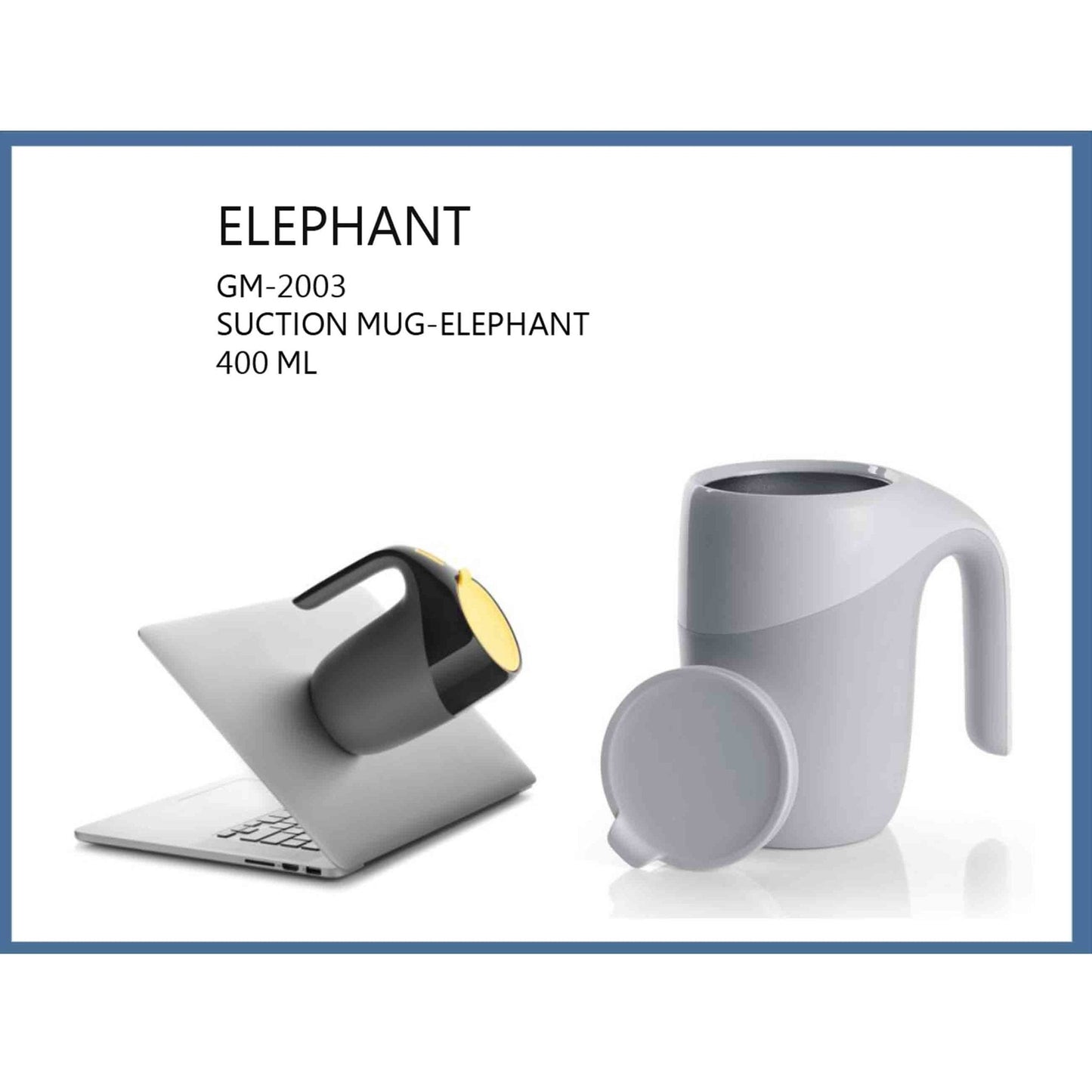 Elephant Suction Mug 400ml - DRIN076 MARSH Corporate gifts