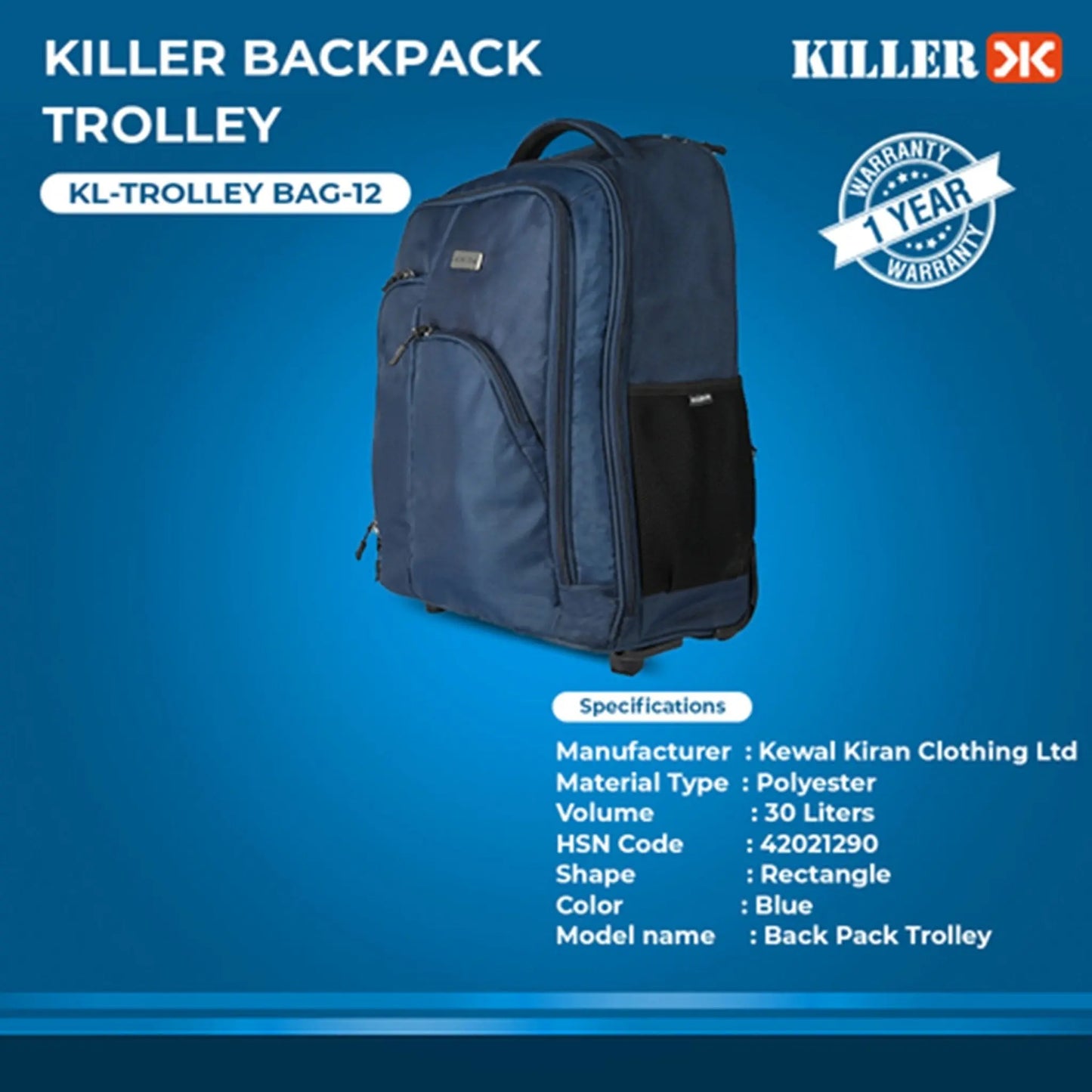 Killer Bag Pack Trolley MARSH Corporate gifts