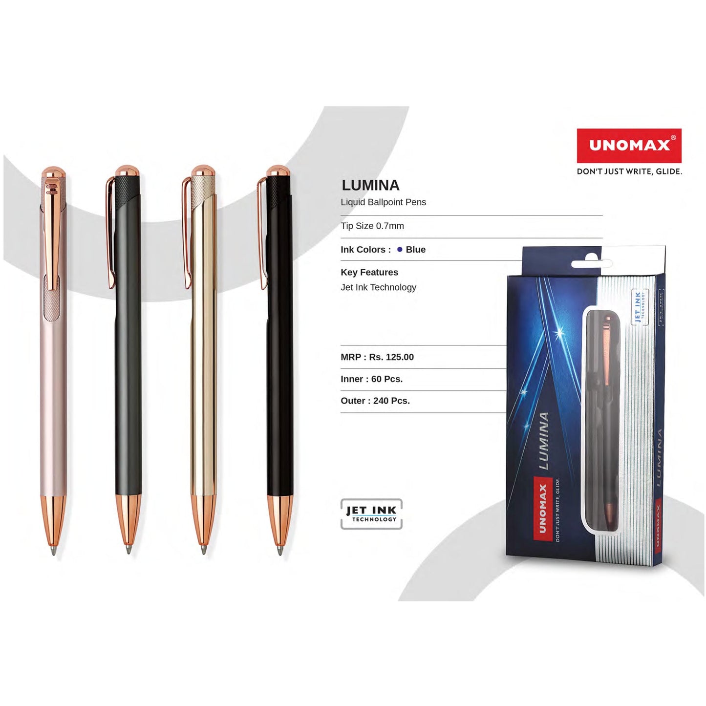 Unomax Lumina Liquid Ball Pens MARSH Corporate gifts