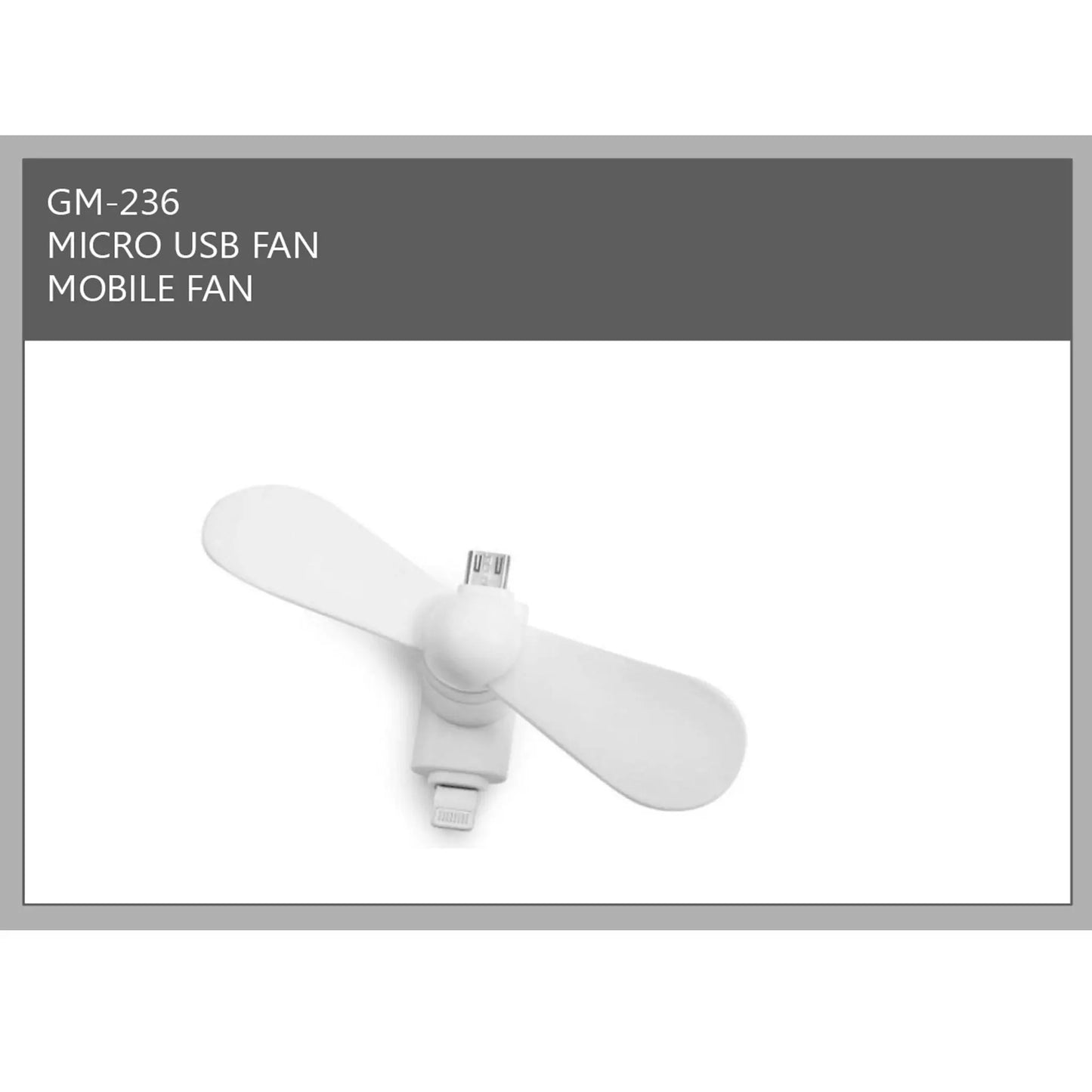 Micro USB Fan Mobile Fan - GM-236 MARSH Corporate gifts