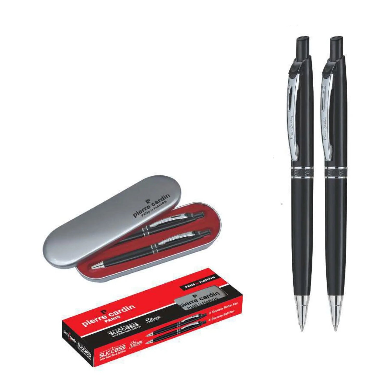 Pierre Cardin Success Silver Set of Roller Pen & Ball Pen MARSH Corporate gifts