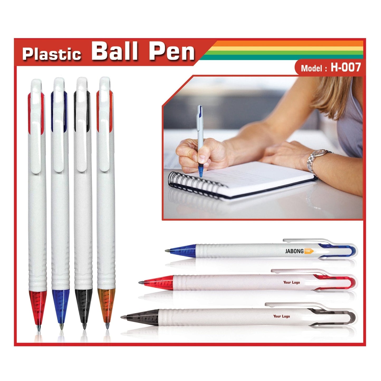Plastic Ball Pen H-007