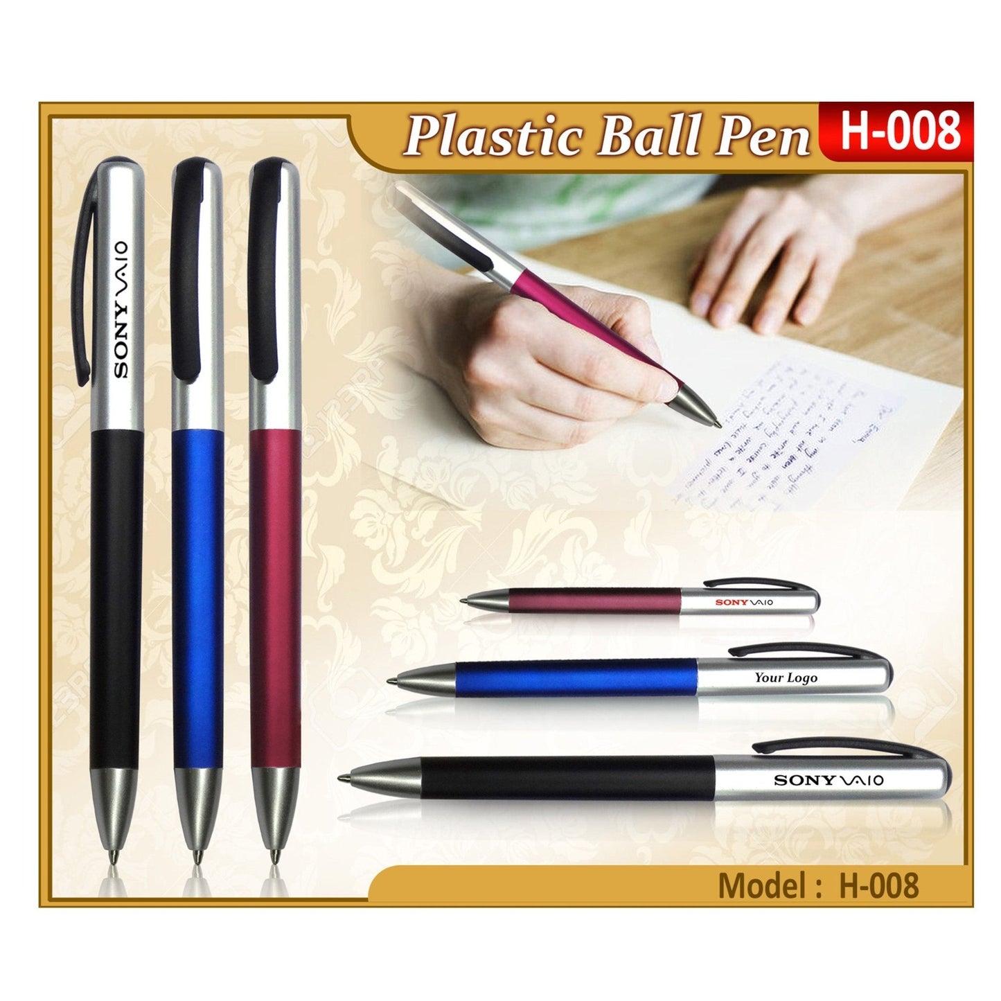 Plastic Ball Pen H-008