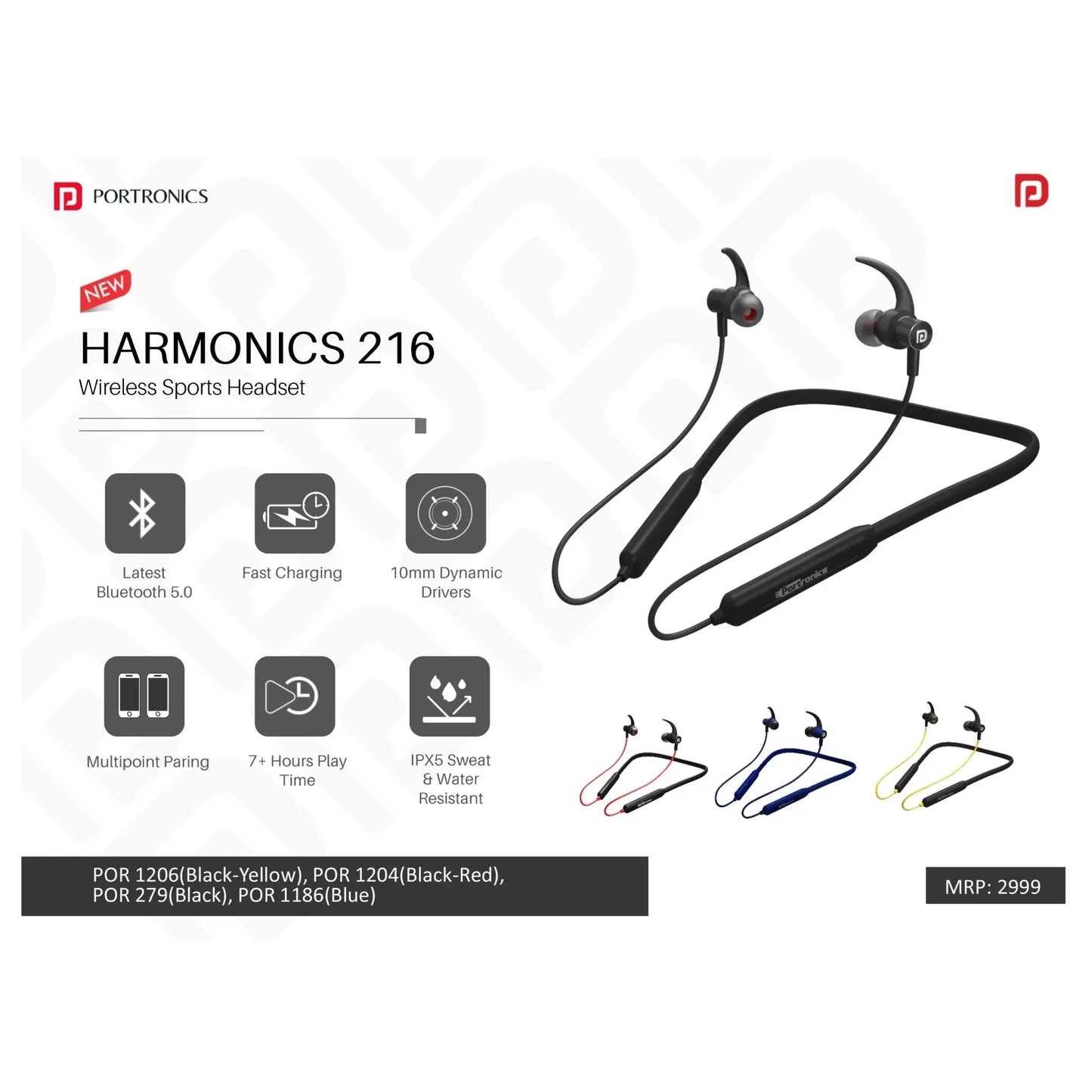 Portronics Wireless Sports Headset - POR 1206/1204/279/1186 MARSH Corporate gifts