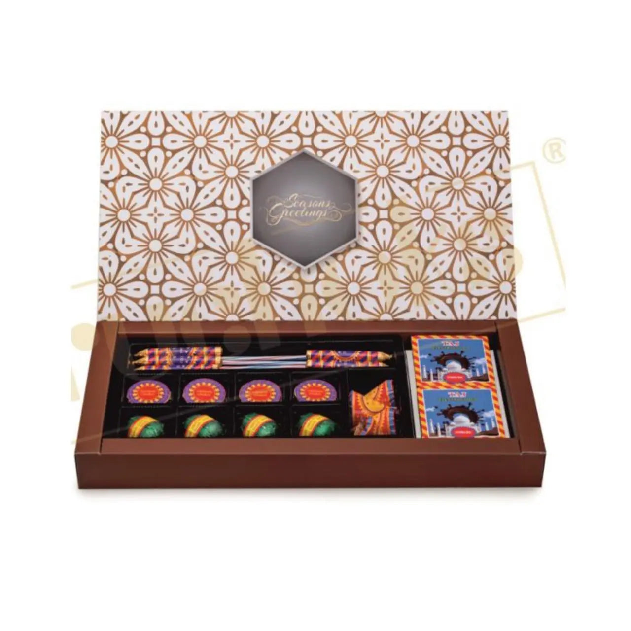 Premium Diwali Cracker box + 2 Candle - P2+Ladi MARSH Stationery