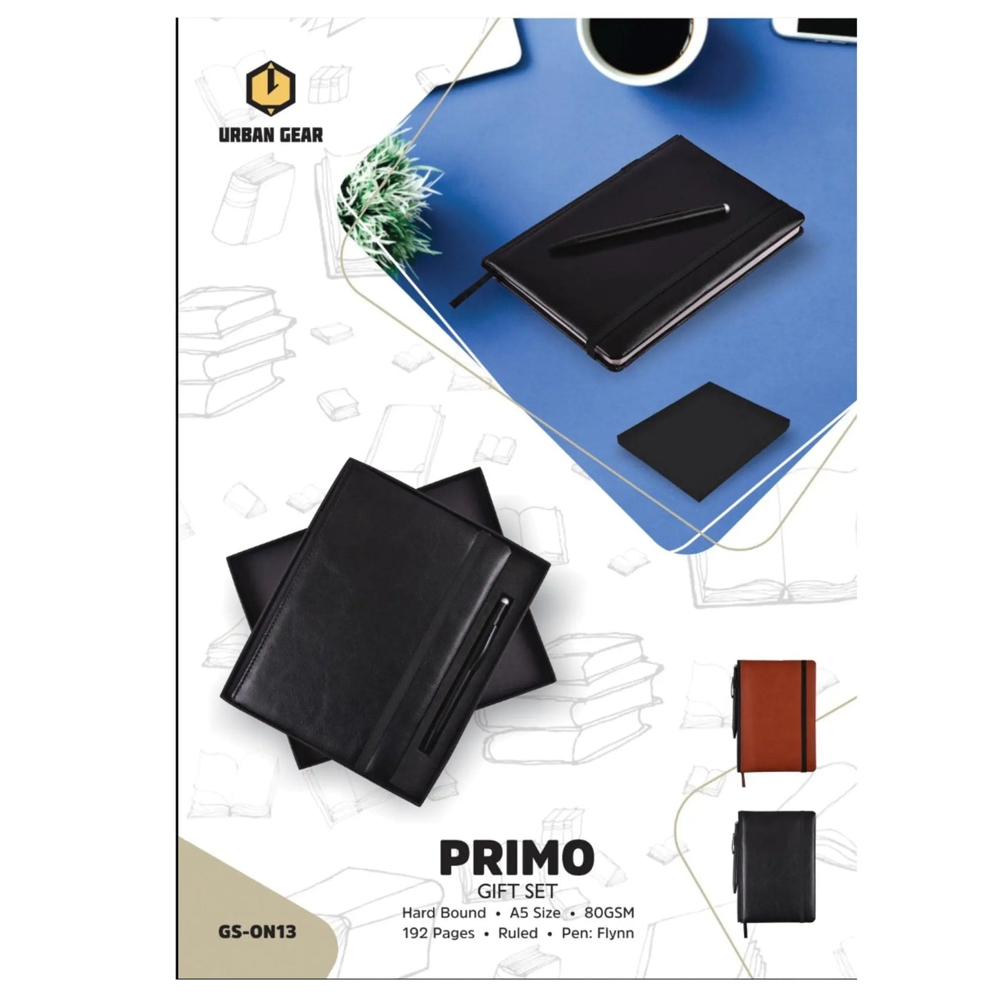 Primo Stationary Gift Set - Book + Pen - GS-ON13 MARSH Corporate gifts