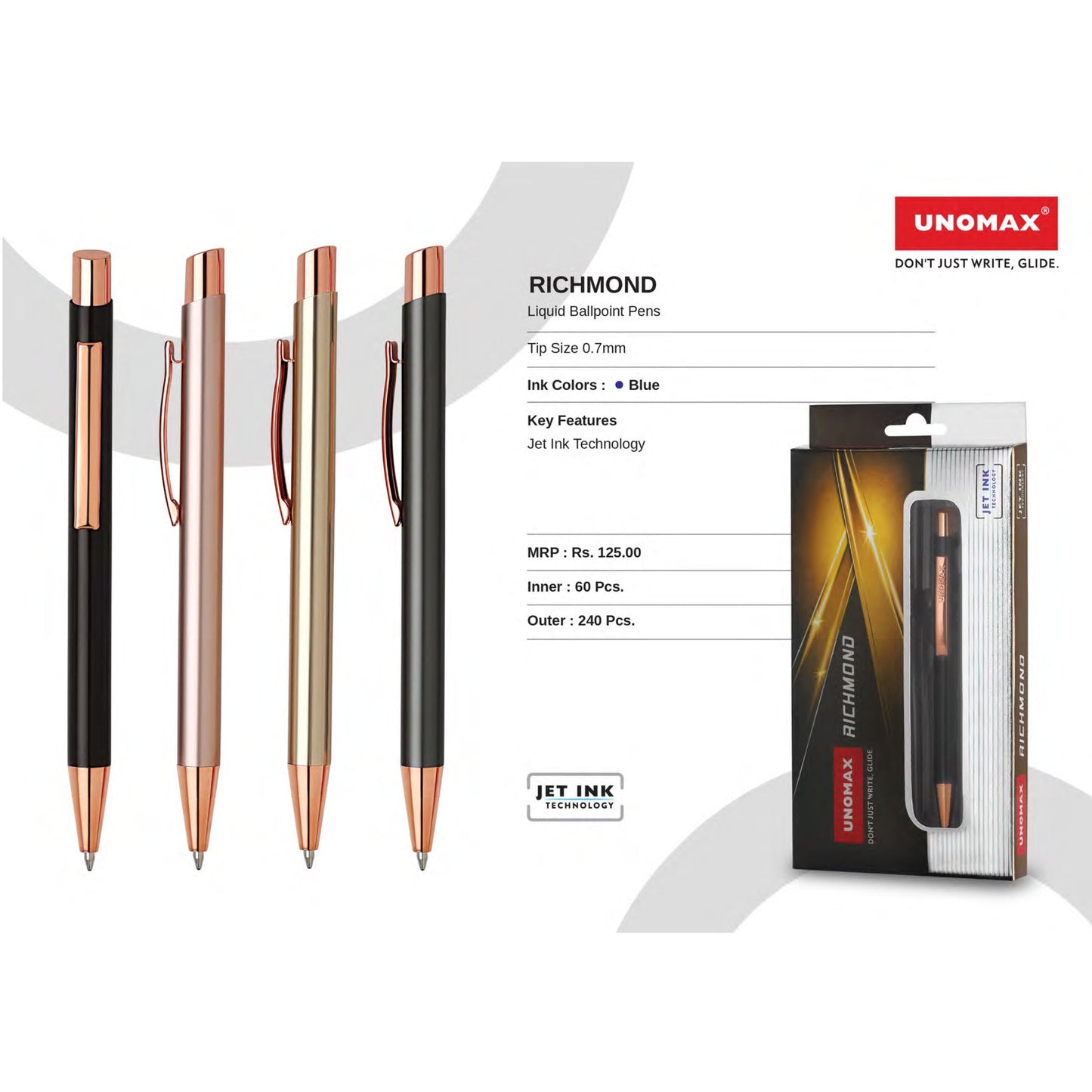 Unomax Richmond Liquid Ball Pens MARSH Corporate gifts