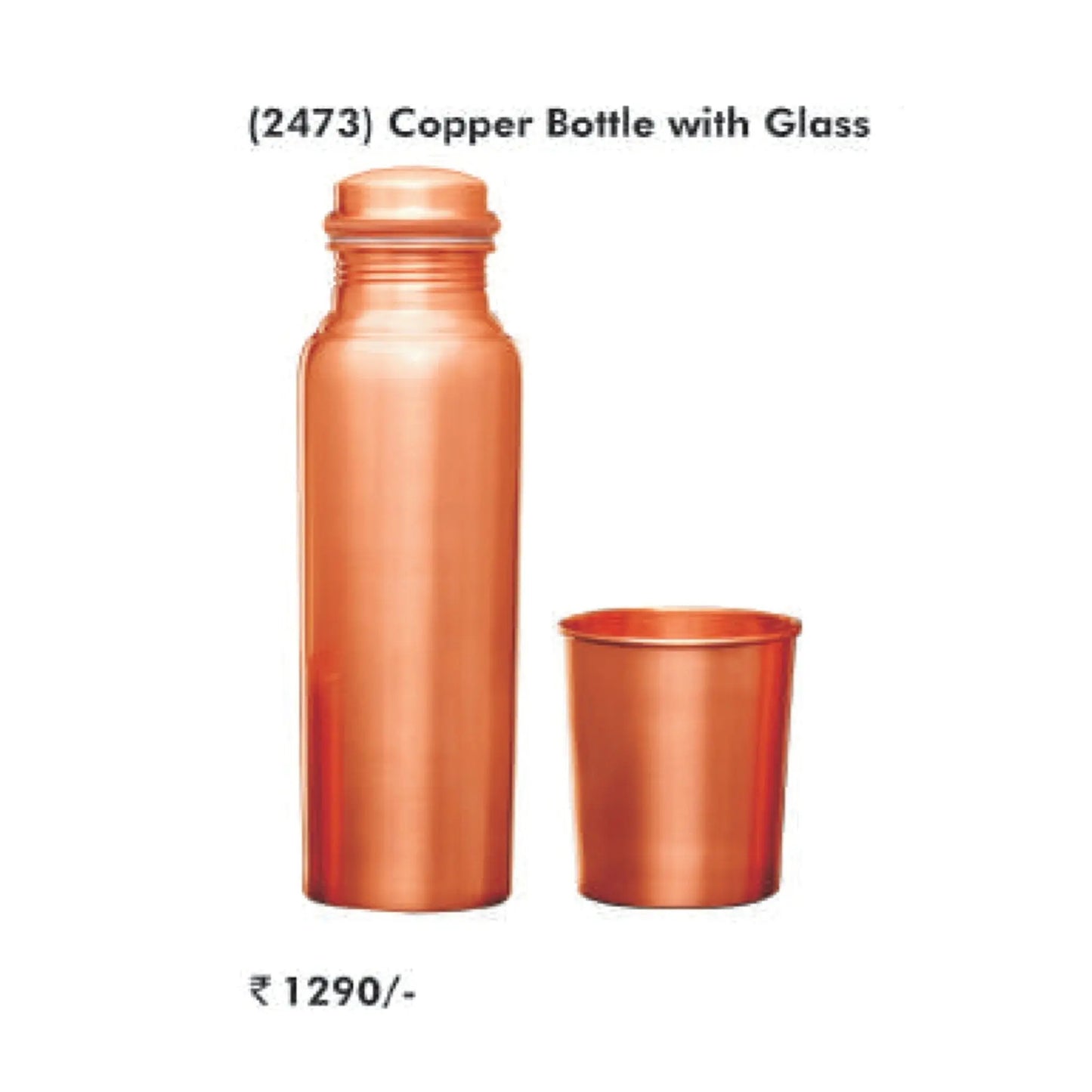 Signora Ware Copper Bottle with Glass MARSH Corporate gifts