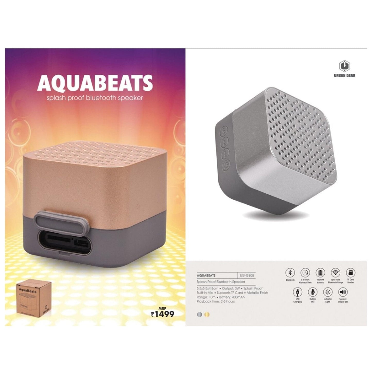 Splash Proof Bluetooth Speaker - UG-GS08 MARSH Corporate gifts