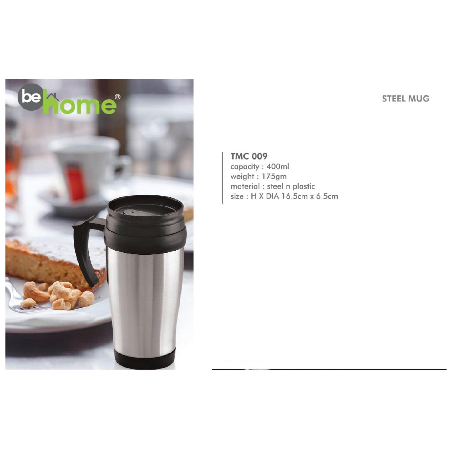 Steel n Plastic Mug TMC 009 - 400ml MARSH Corporate gifts