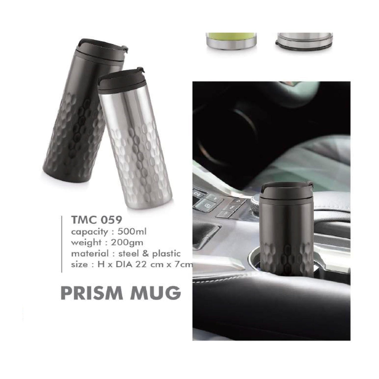Steel n Plastic Mug TMC 059 - 500ml MARSH Corporate gifts
