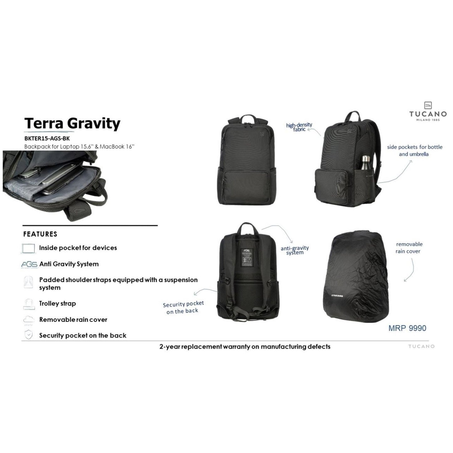 Tucano Terra Gravity Laptop Bag MARSH Corporate gifts