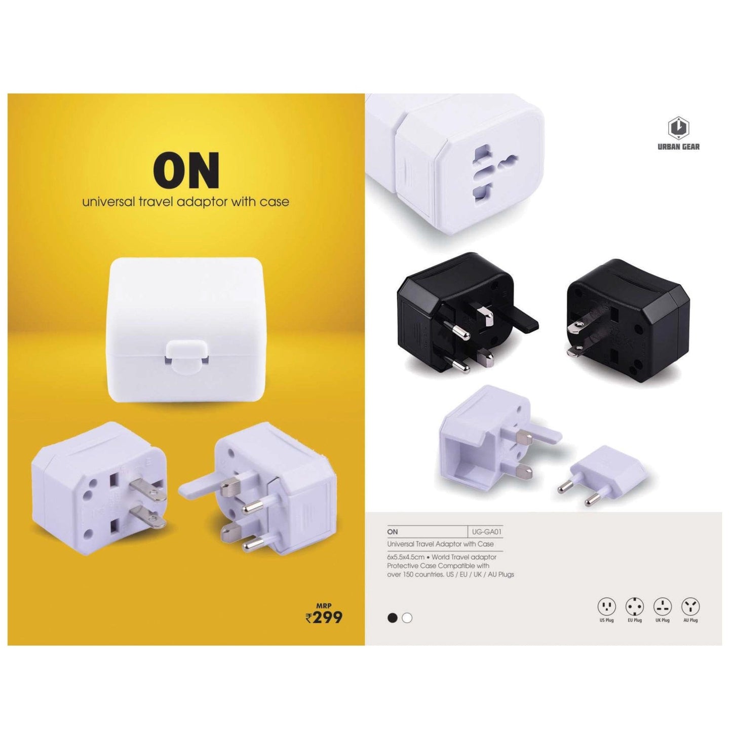 URBAN GEAR Universal Travel Adaptor With Case - UG-GA01 MARSH Corporate gifts