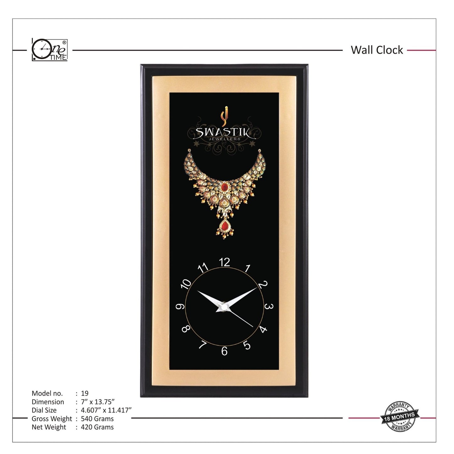 Wall Clock Pattern 19 MARSH Stationery