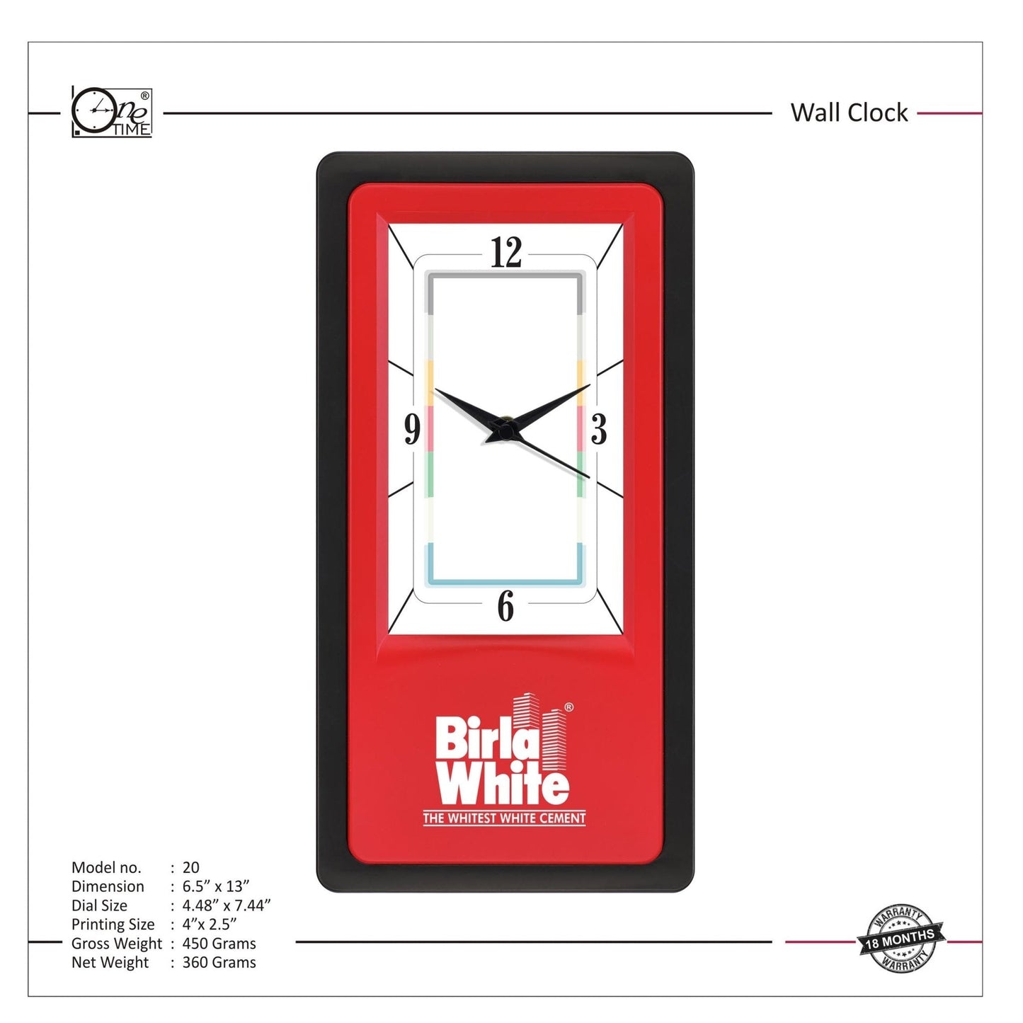 Wall Clock Pattern 20 MARSH Stationery