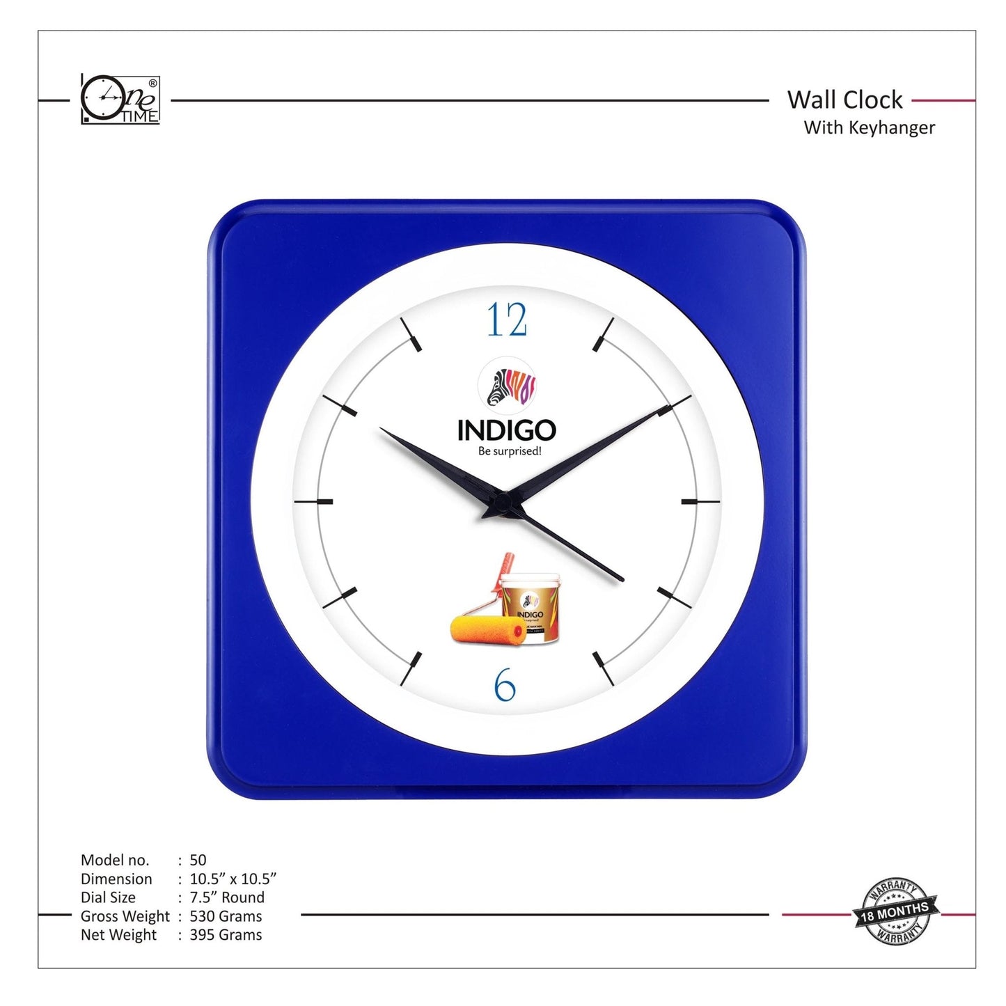 Wall Clock Pattern 50 MARSH Stationery