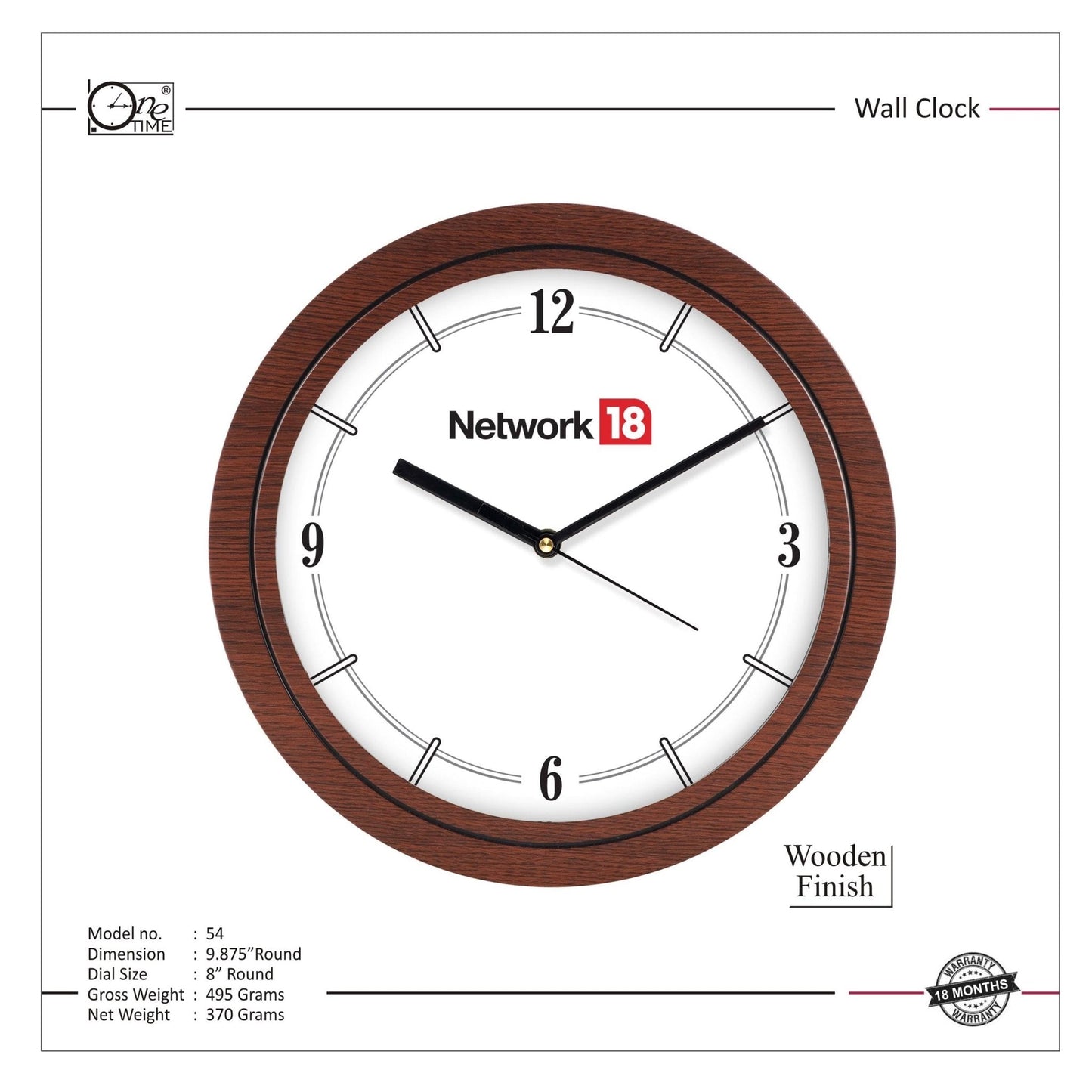 Wall Clock Pattern 54 MARSH Stationery